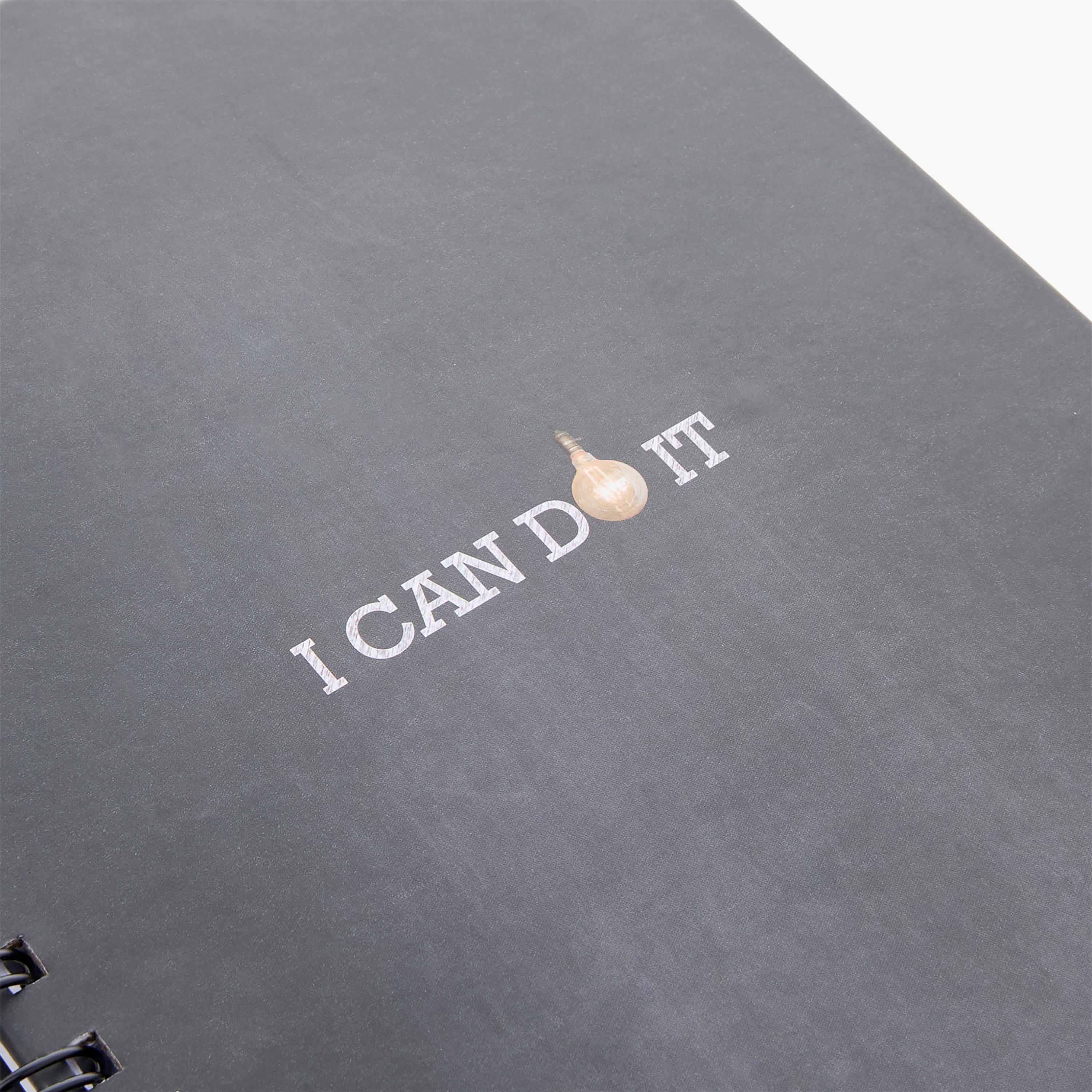 Slogan Print A5 Hardbound Spiral Notebook-school-stationery-notebooks-image-4