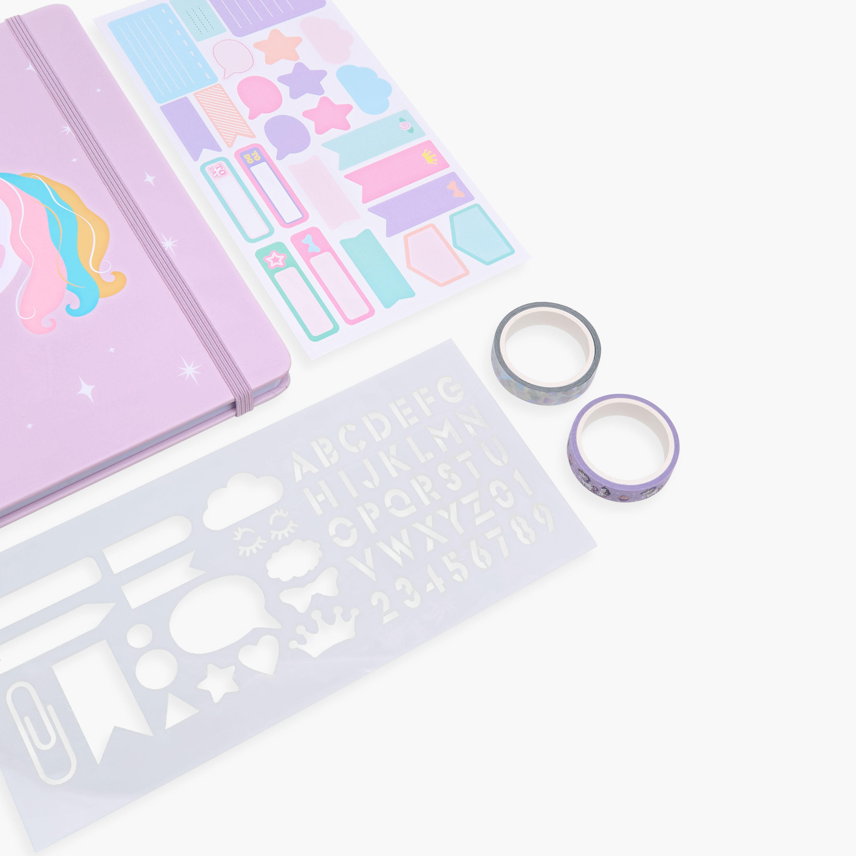 Unicorn Print 4-Piece Assorted Stationery Set-school-stationery-sets-image-3