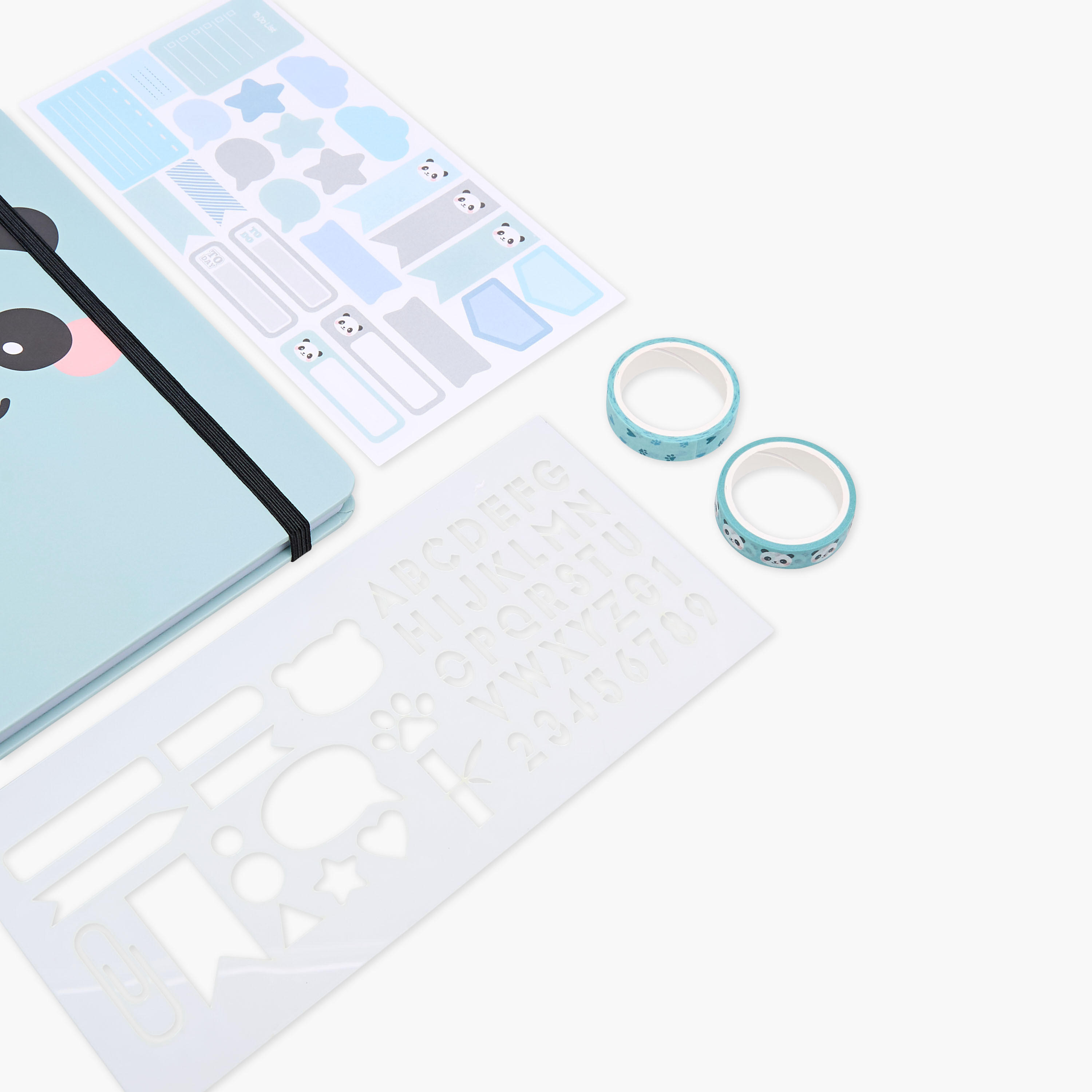 Panda Print 4-Piece Assorted Stationery Set-school-stationery-sets-image-4