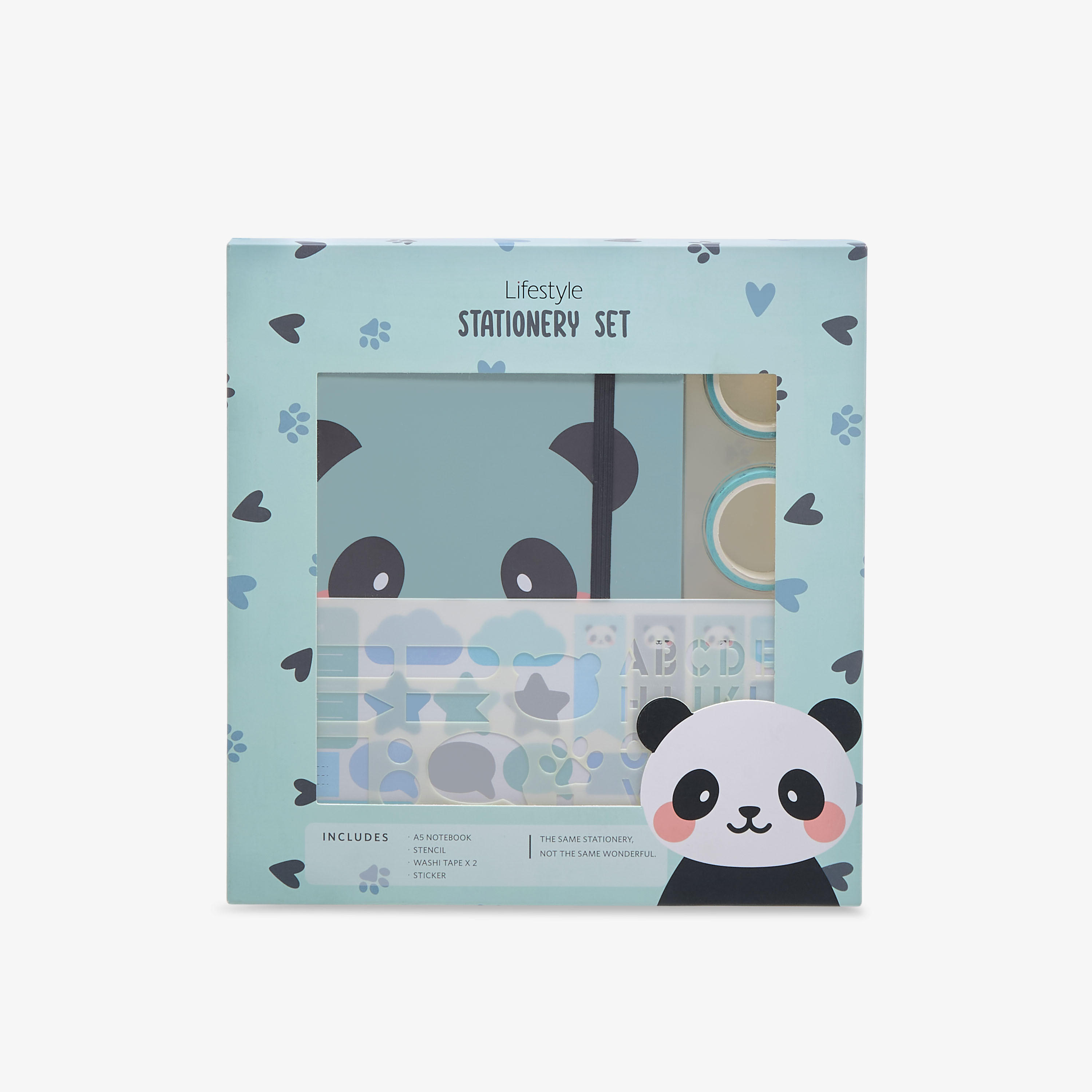 Panda Print 4-Piece Assorted Stationery Set-school-stationery-sets-image-7