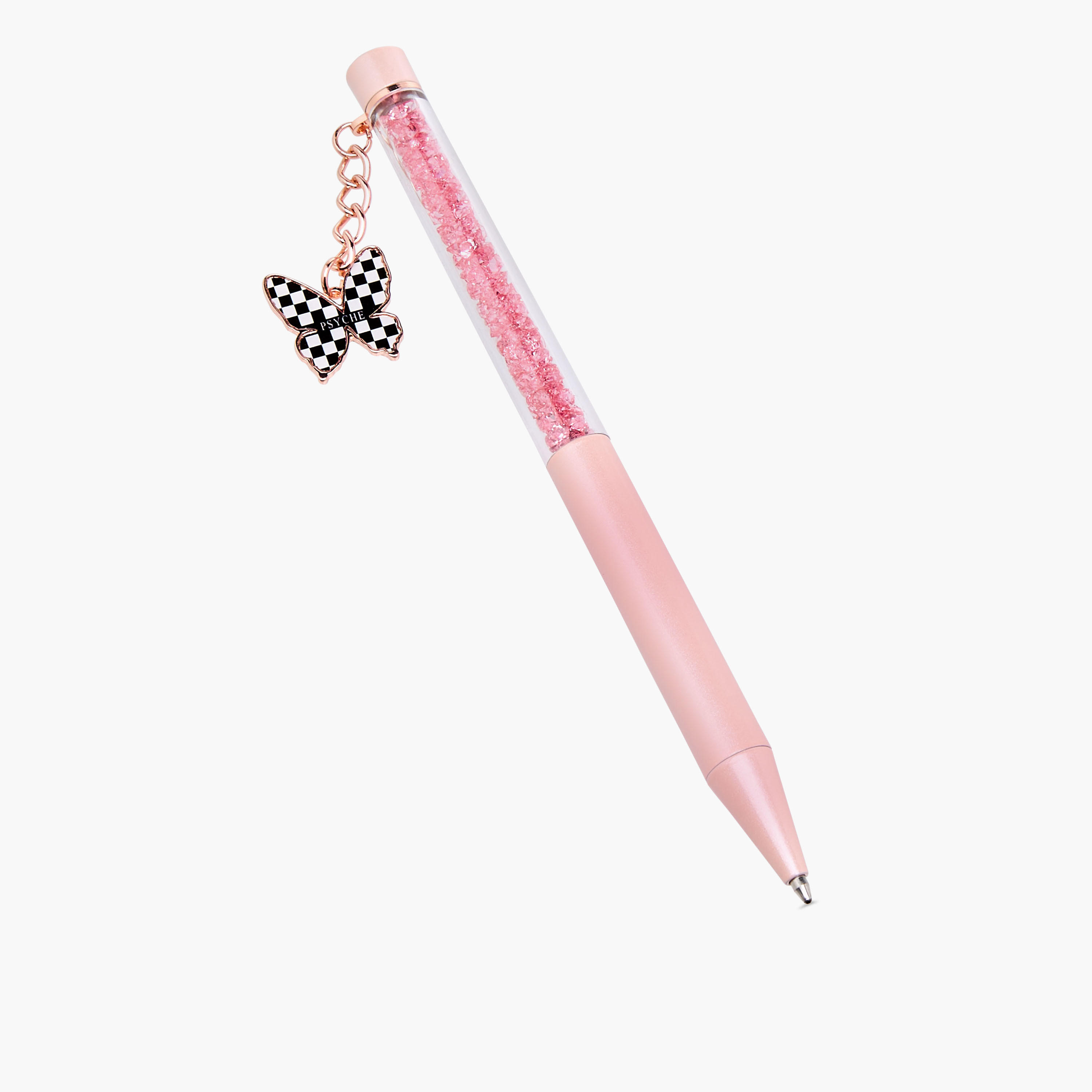 Butterfly Charm Glitter Pen-school-stationery-pensandpencils-image-1
