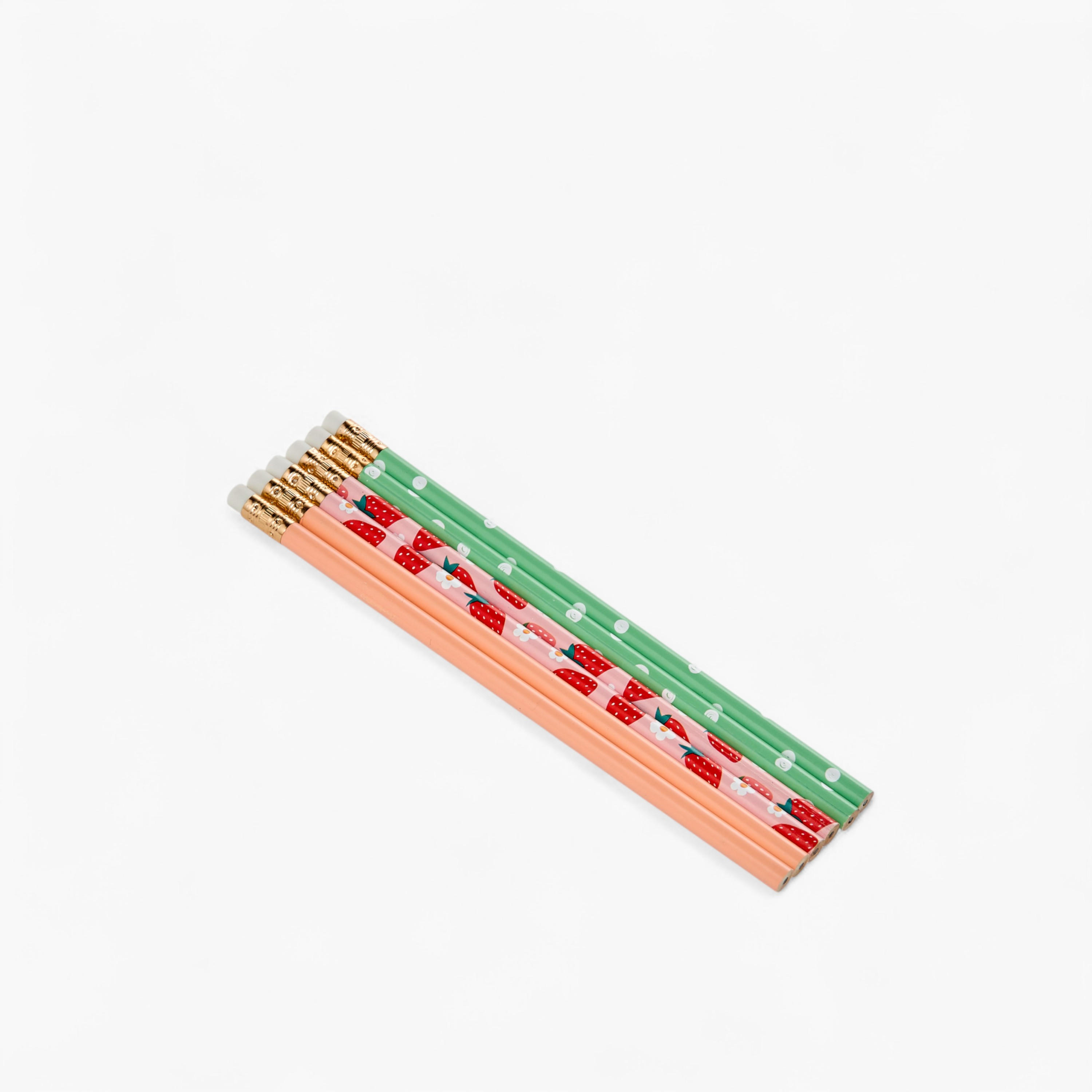 Assorted 6-Piece Wooden Pencil Set-school-stationery-pensandpencils-image-2