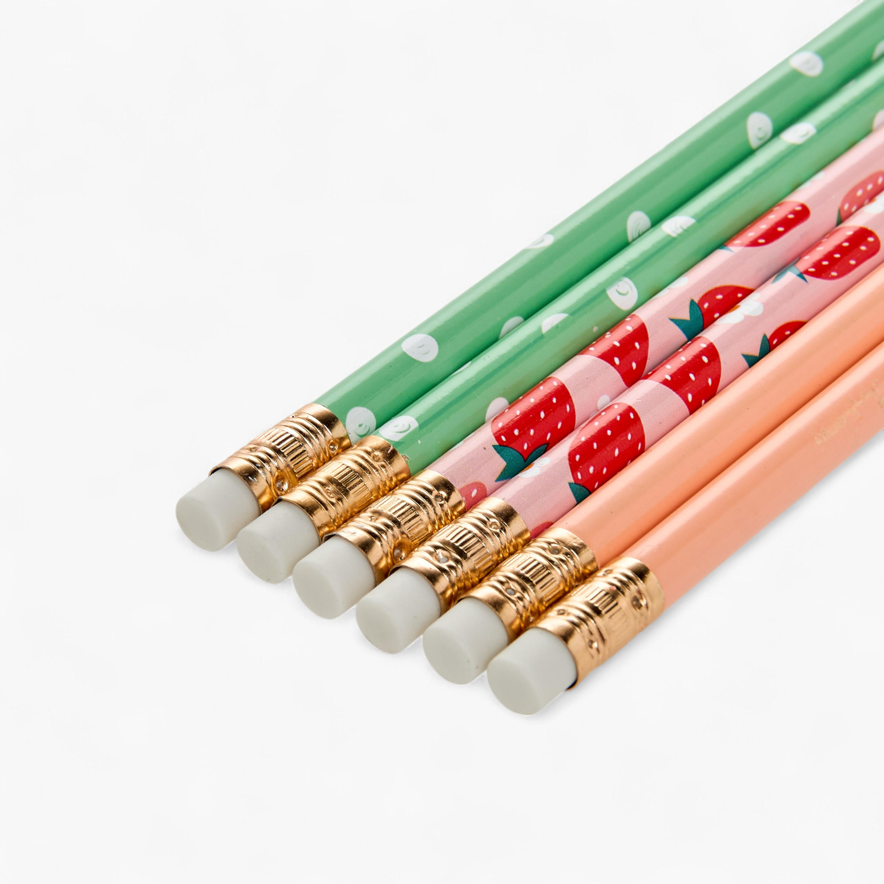 Assorted 6-Piece Wooden Pencil Set-school-stationery-pensandpencils-image-3