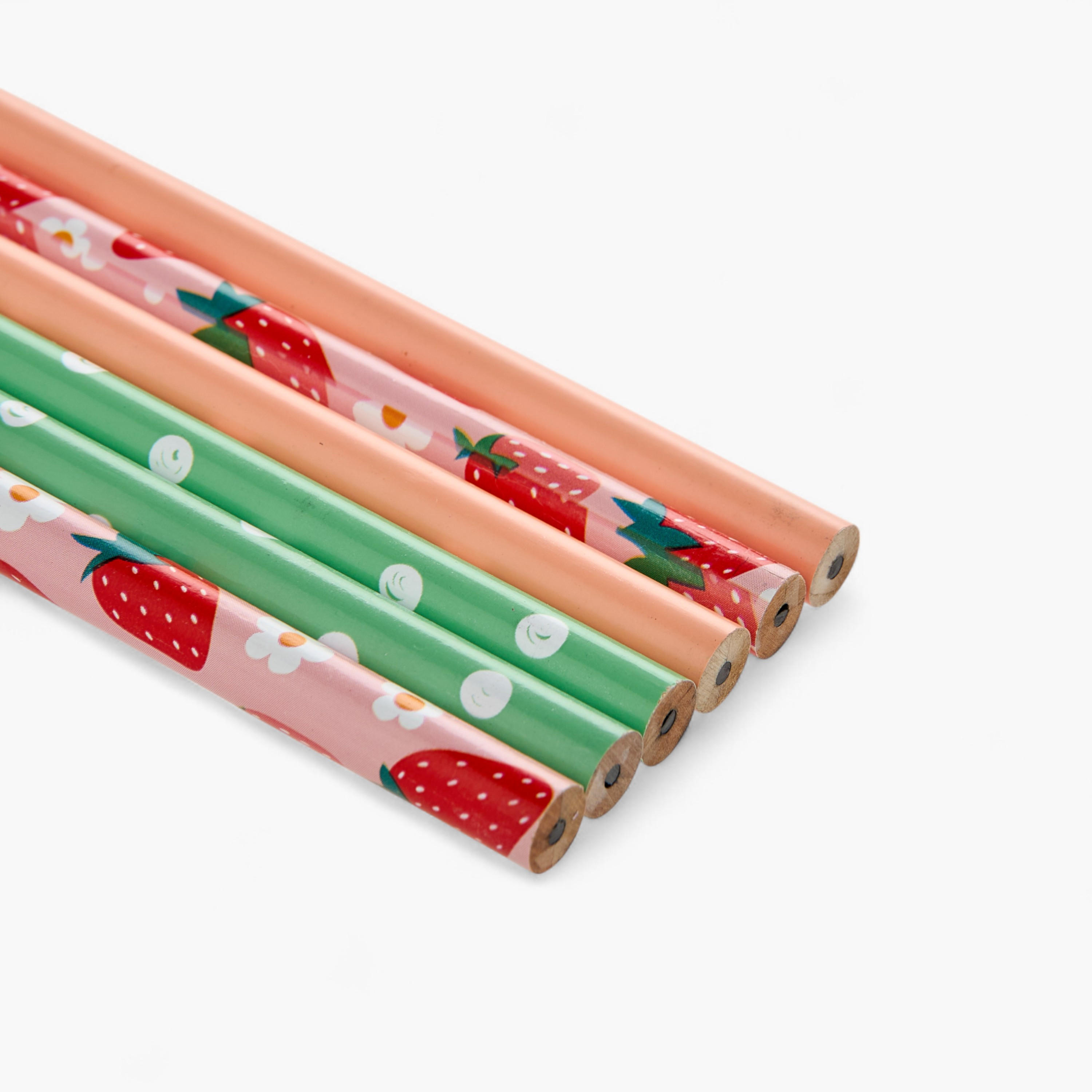 Assorted 6-Piece Wooden Pencil Set-school-stationery-pensandpencils-image-4
