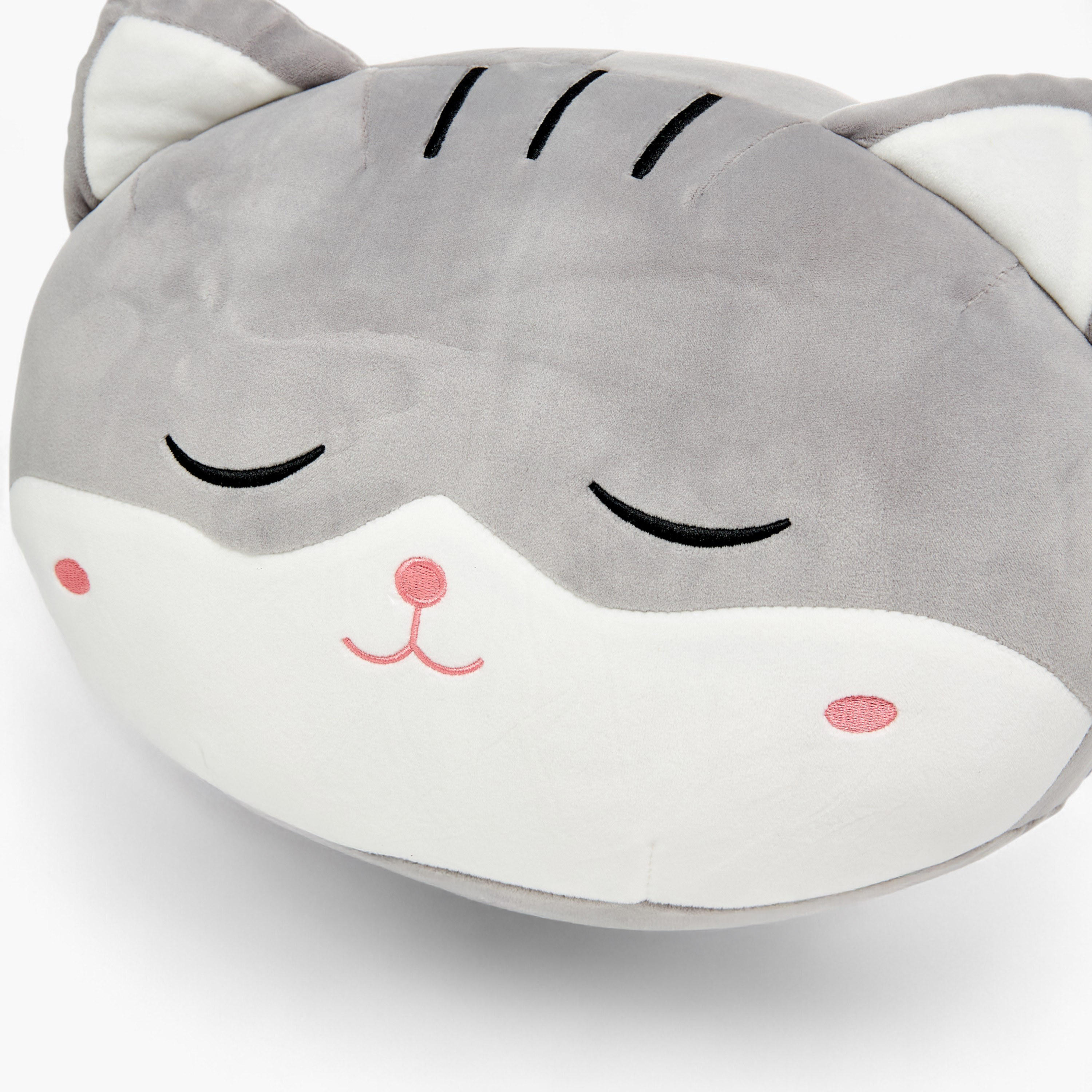 Cat Face Decorative Cushion - 30 cms-household-cushionsandthrows-filledcushions-decorativecushions-image-3