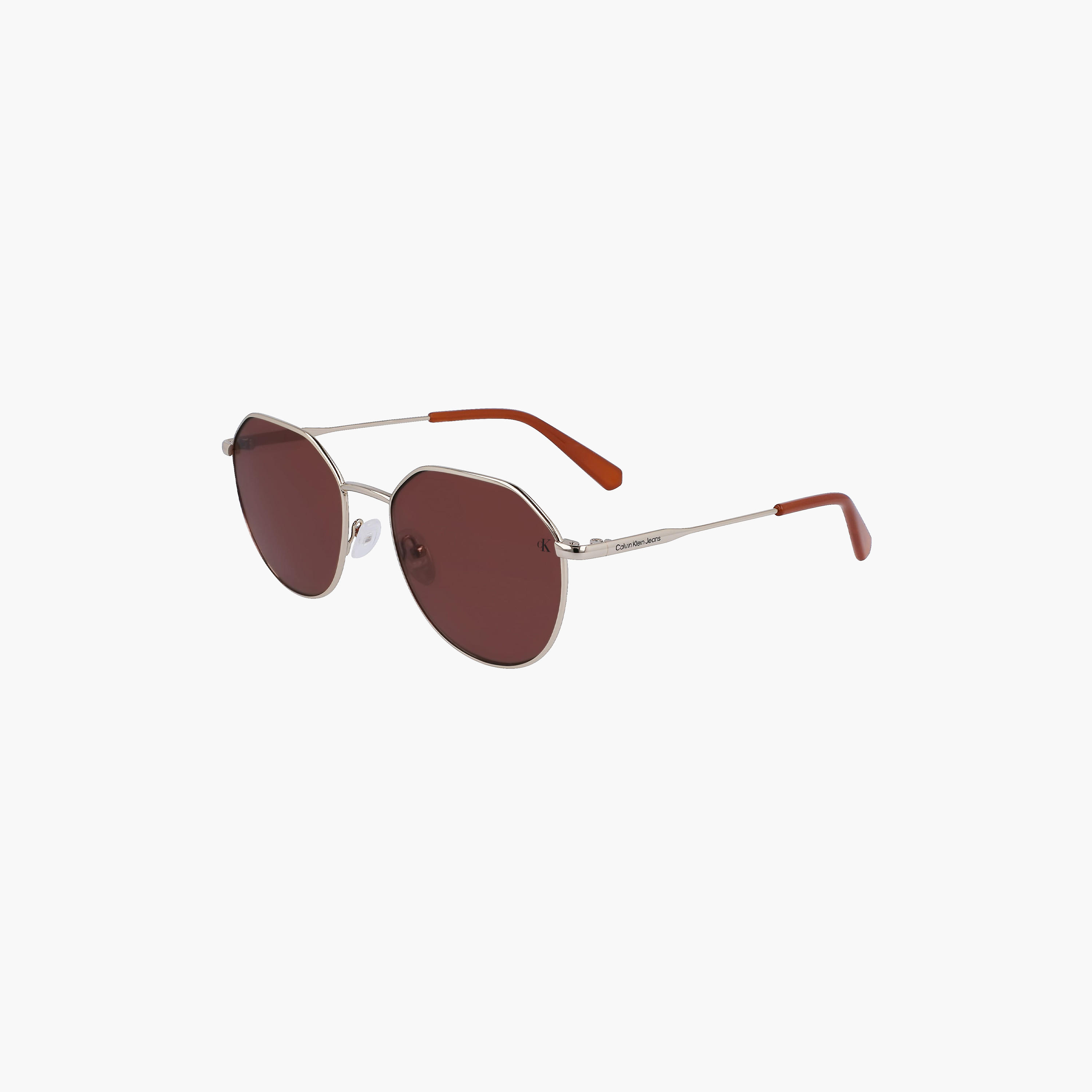 Calvin Klein 55MM Gold Round Sunglasses CKJ23201S-men-sunglasses-image-1