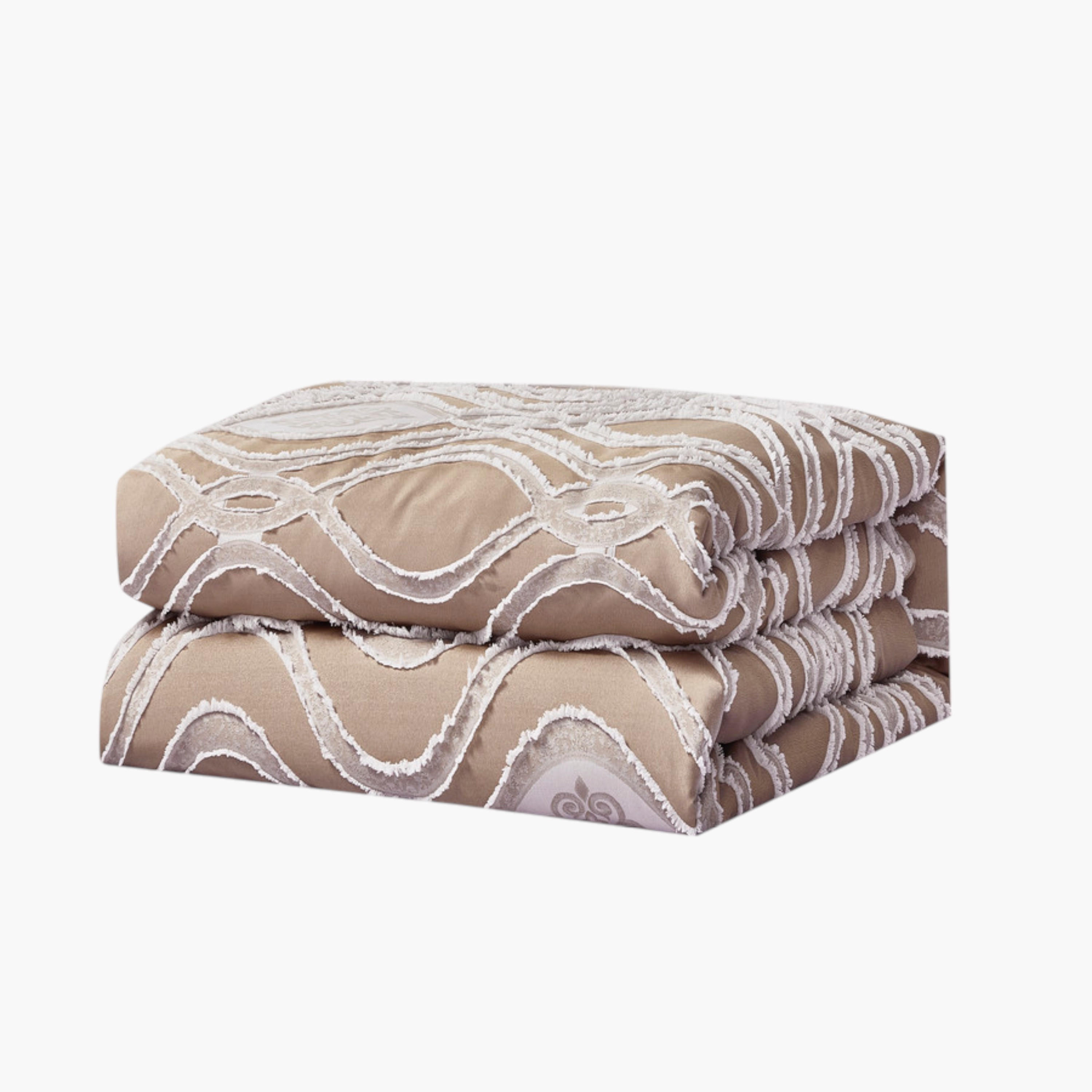 Unique Home 6-Piece Jacquard King Comforter Set - 260x240 cms-household-bedding-comfortersandbedspreads-comforters-image-4