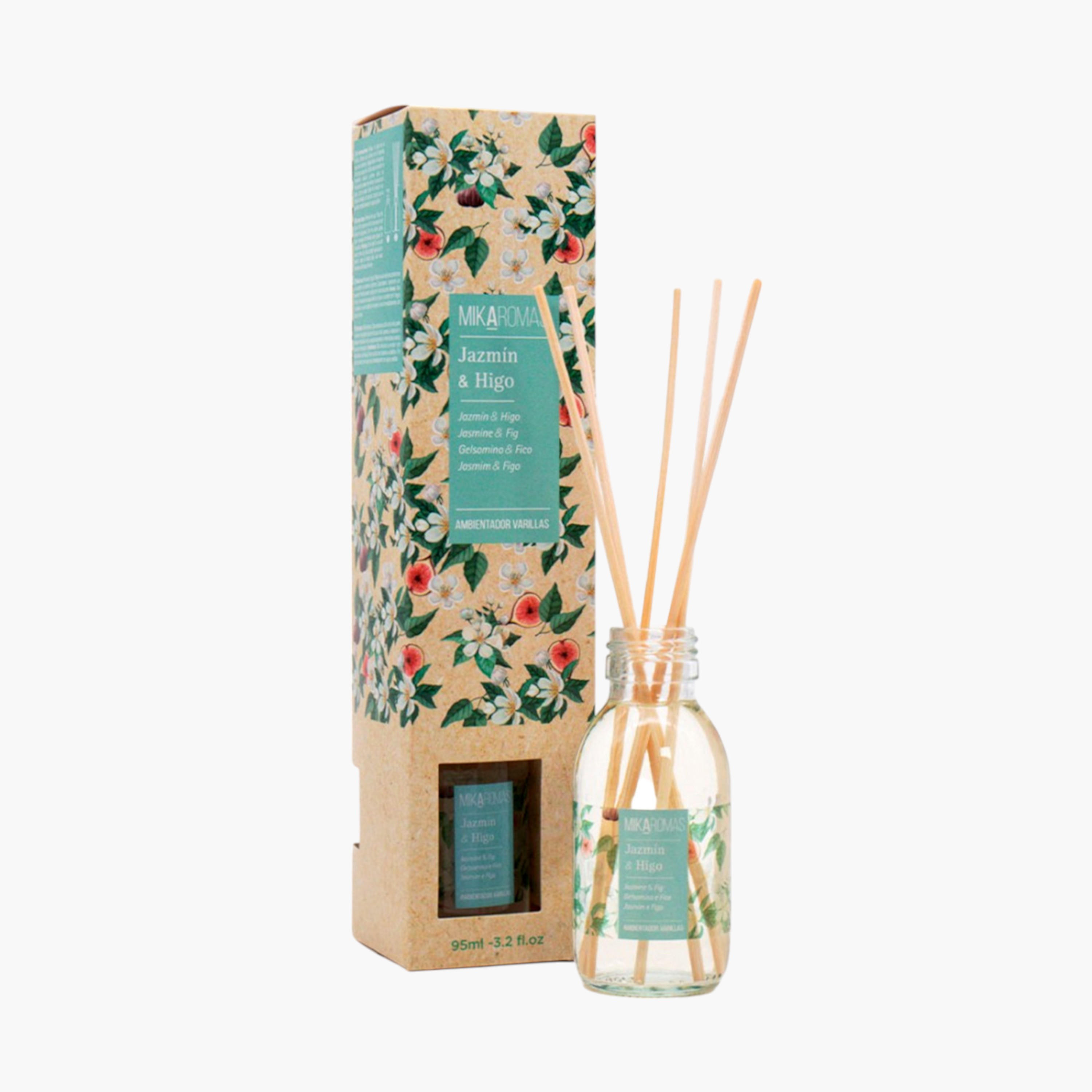 موزع عطور بأعواد خشبية برائحة الياسمين والتين من ميكاروماس - 95 مل-household-homefragrance-reeddiffusers-image-4