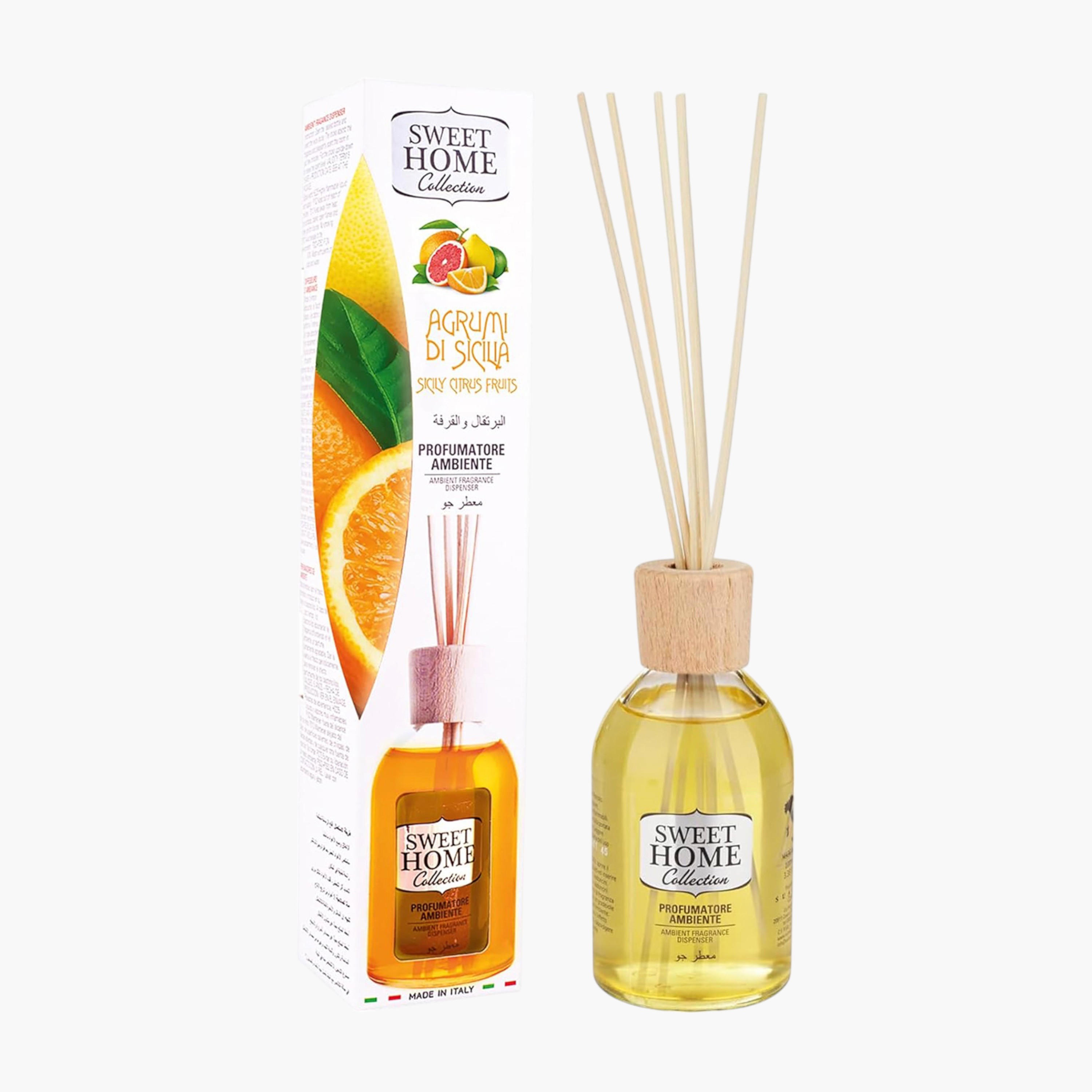 Sweet Home Sicily Citrus Fruits Reed Diffuser - 100 ml-household-homefragrance-reeddiffusers-image-1