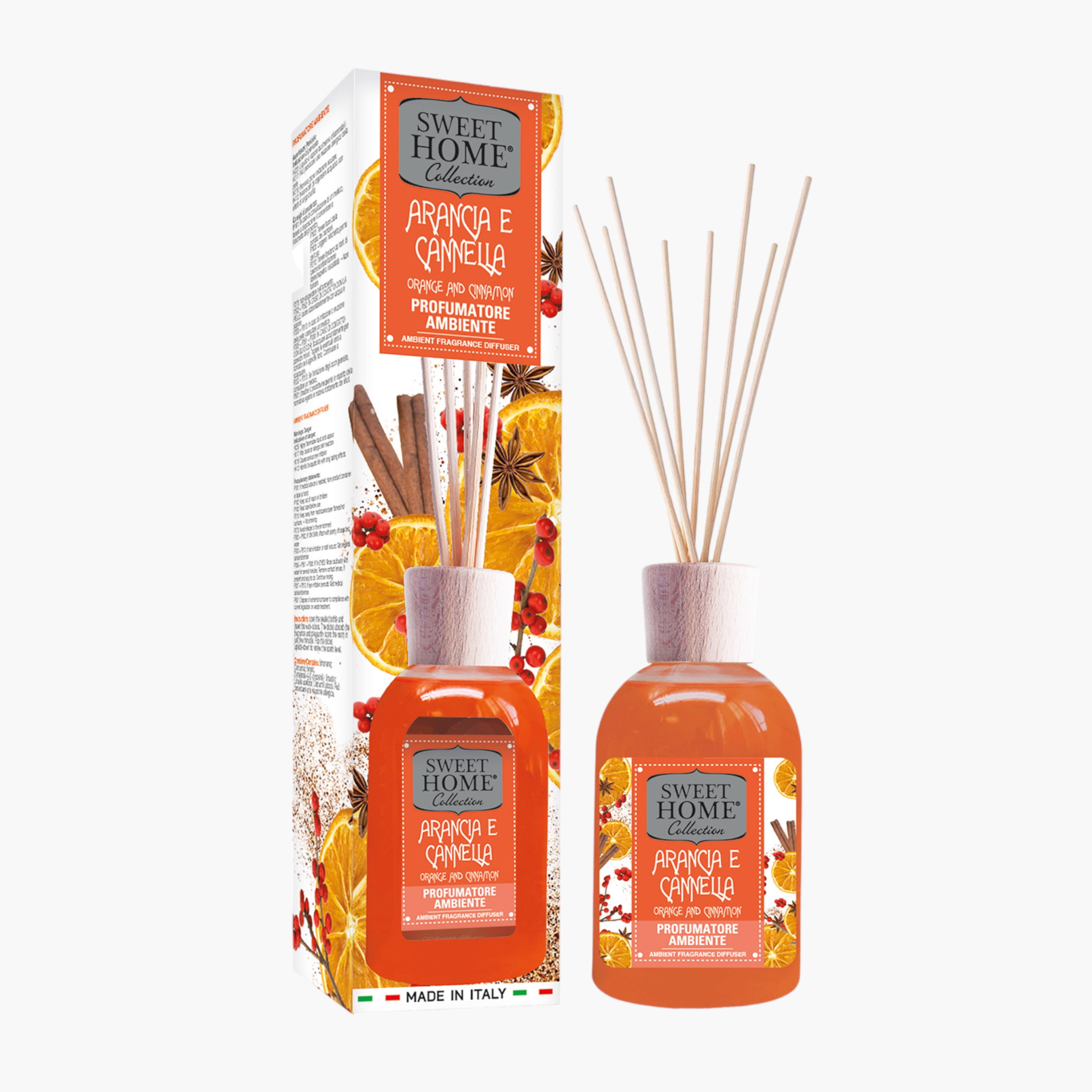 موزع عطور أعواد البرتقال والقرفة من سويت هوم - 250 مل-household-homefragrance-reeddiffusers-image-1