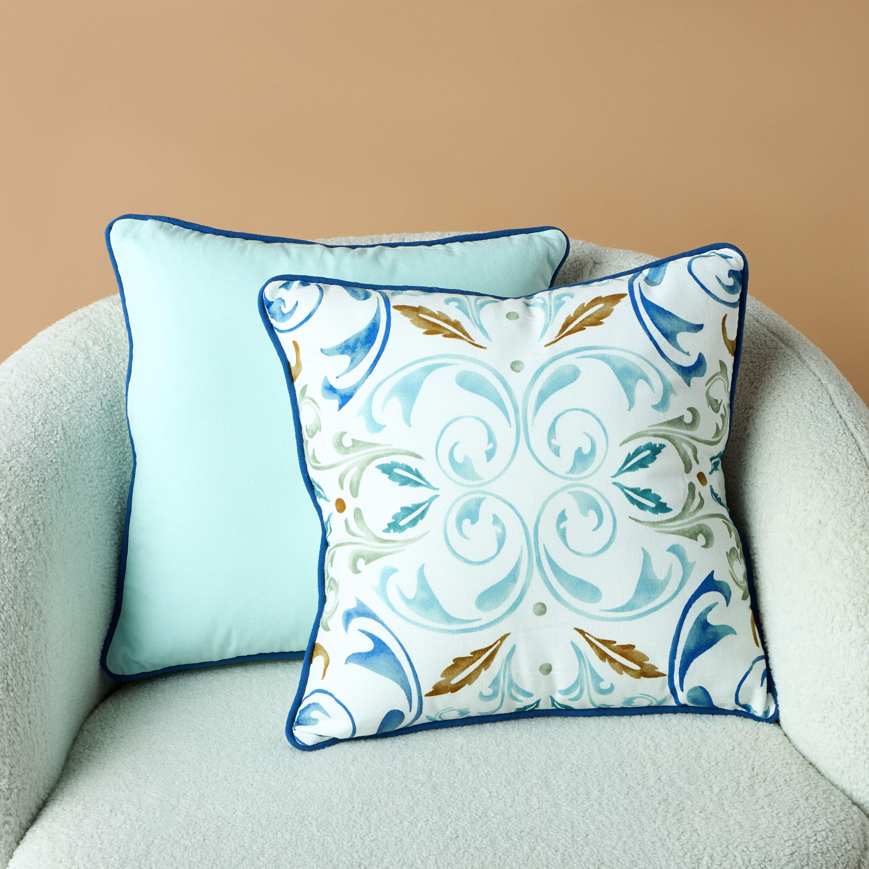 Assorted 2-Piece Filled Cushion Set - 45x45 cms-household-cushionsandthrows-filledcushions-decorativecushions-image-3