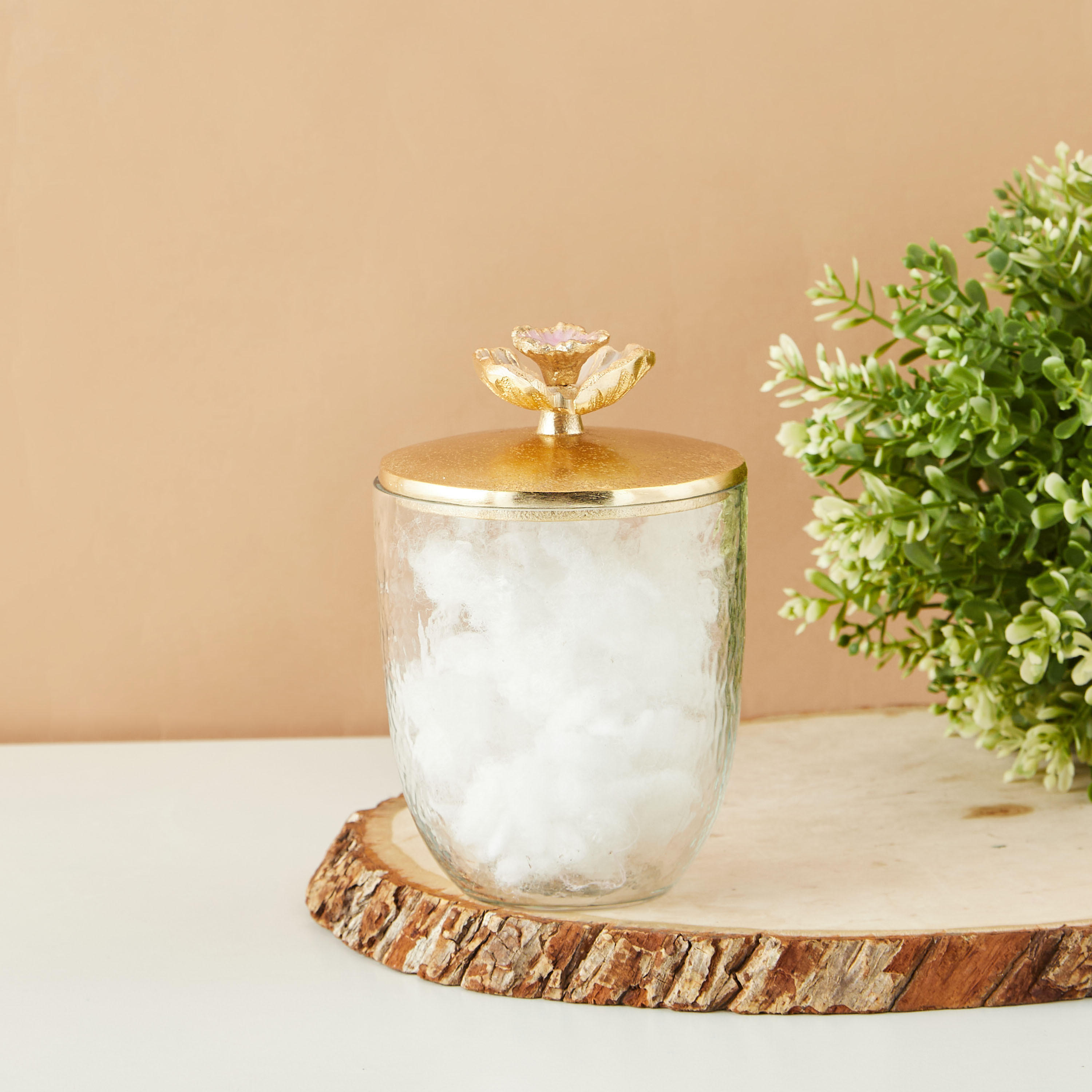 Floral Accent Cotton Jar-household-bathandlaundry-bathaccessories-tissueboxesandcottonjars-image-1