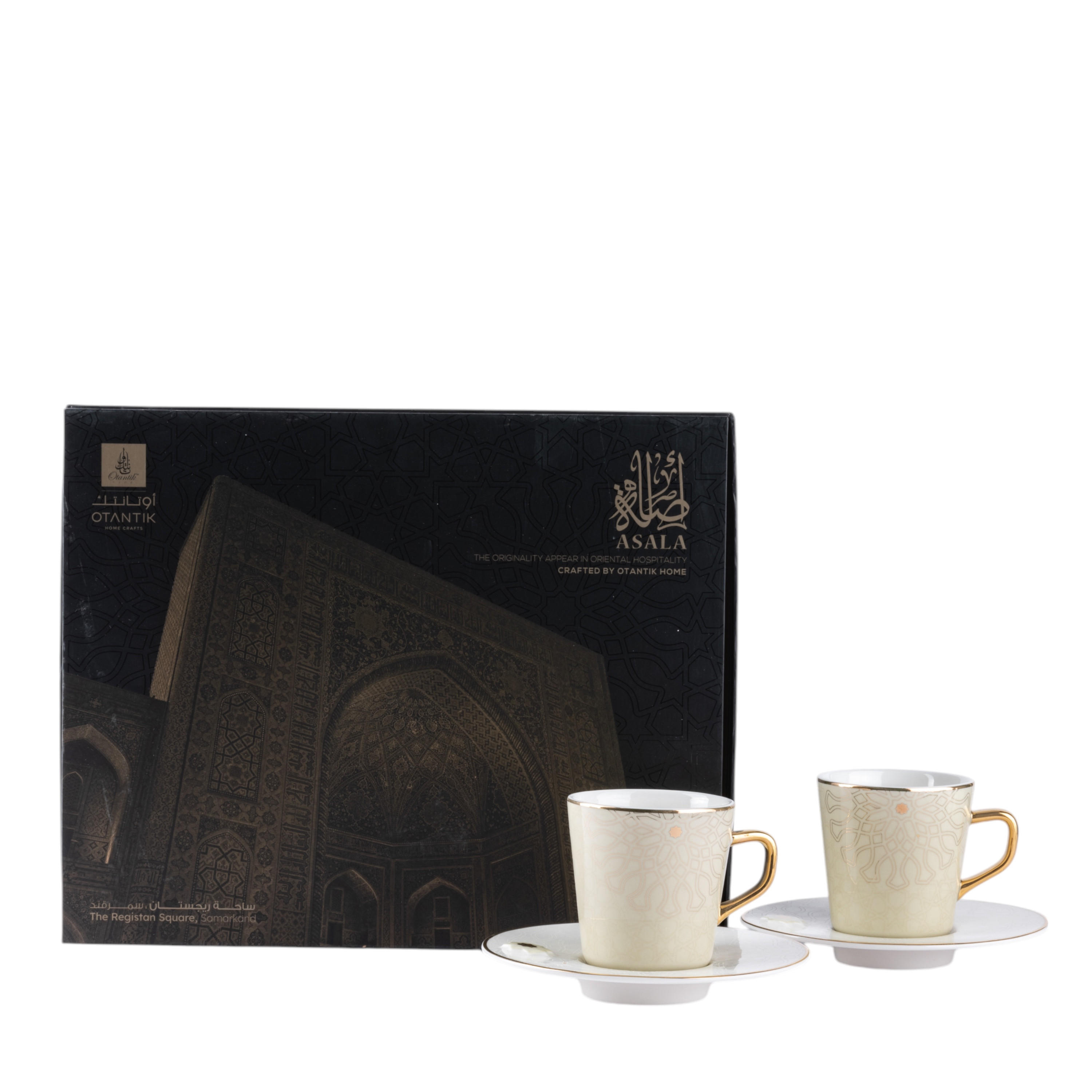 طقم فناجين قهوة وصحون 12 قطعة أصالة من أوتانتيك-household-dining-teaandcoffee-teaandcoffeesets-image-2