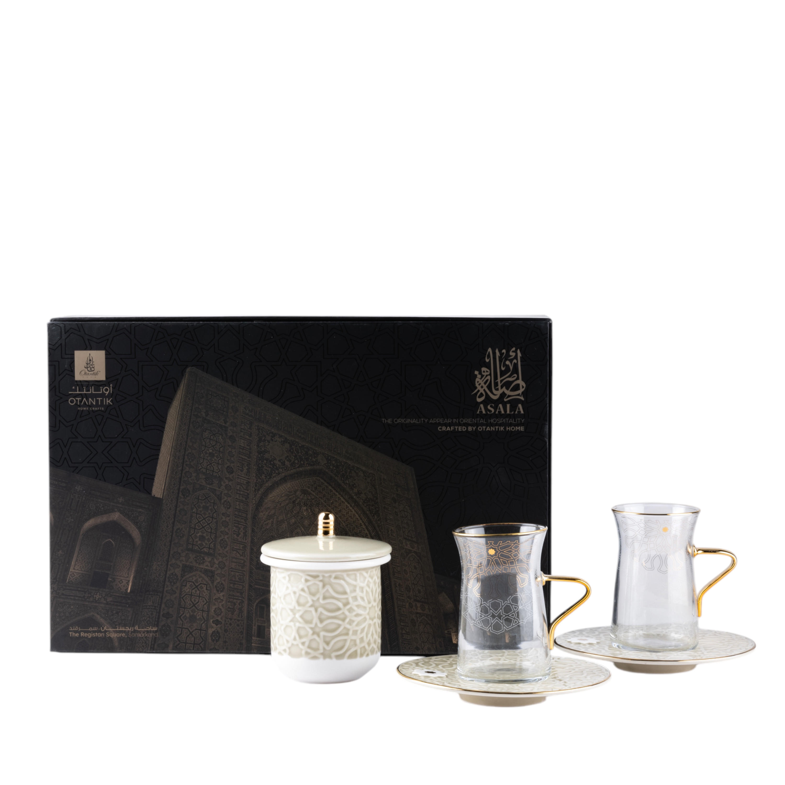 Otantik Asalah 12-Piece Cup and Saucer Set with Sugar Pot - 150 ml-household-dining-teaandcoffee-teaandcoffeesets-image-2