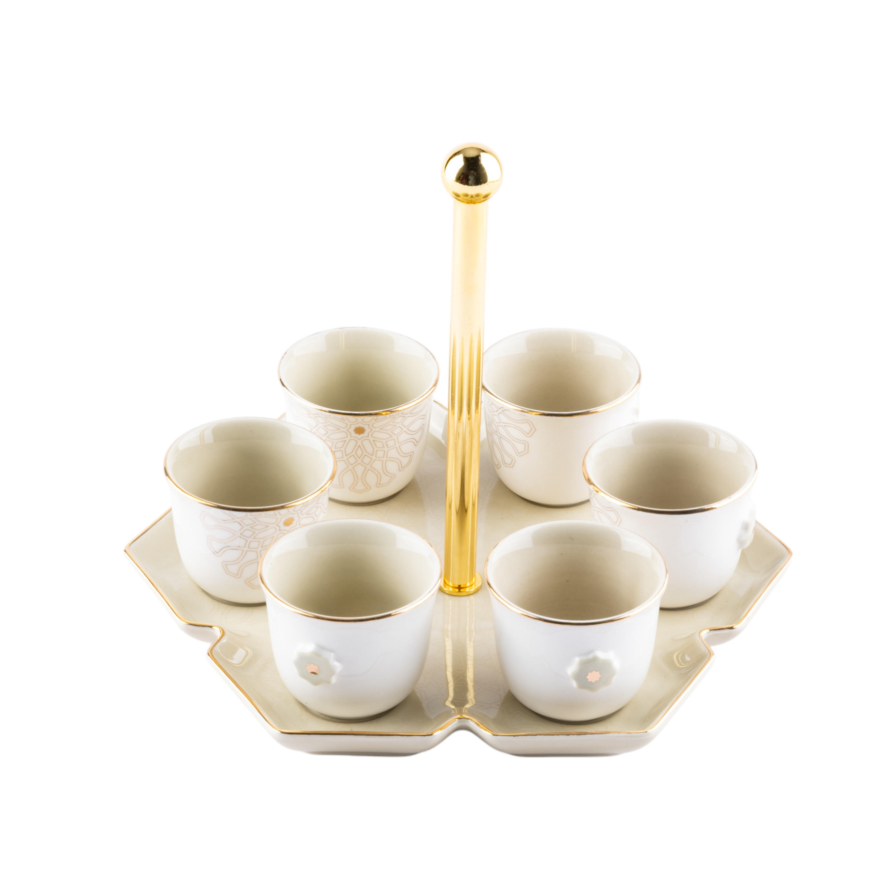 طقم فناجين قهوة مع حامل 6 قطع أصالة من أوتانتيك-household-dining-teaandcoffee-teaandcoffeesets-image-5
