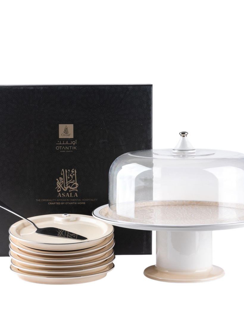 طقم تقديم كيك 9 قطع أصالة من أوتانتيك-household-dining-serveware-cakestands-image-2