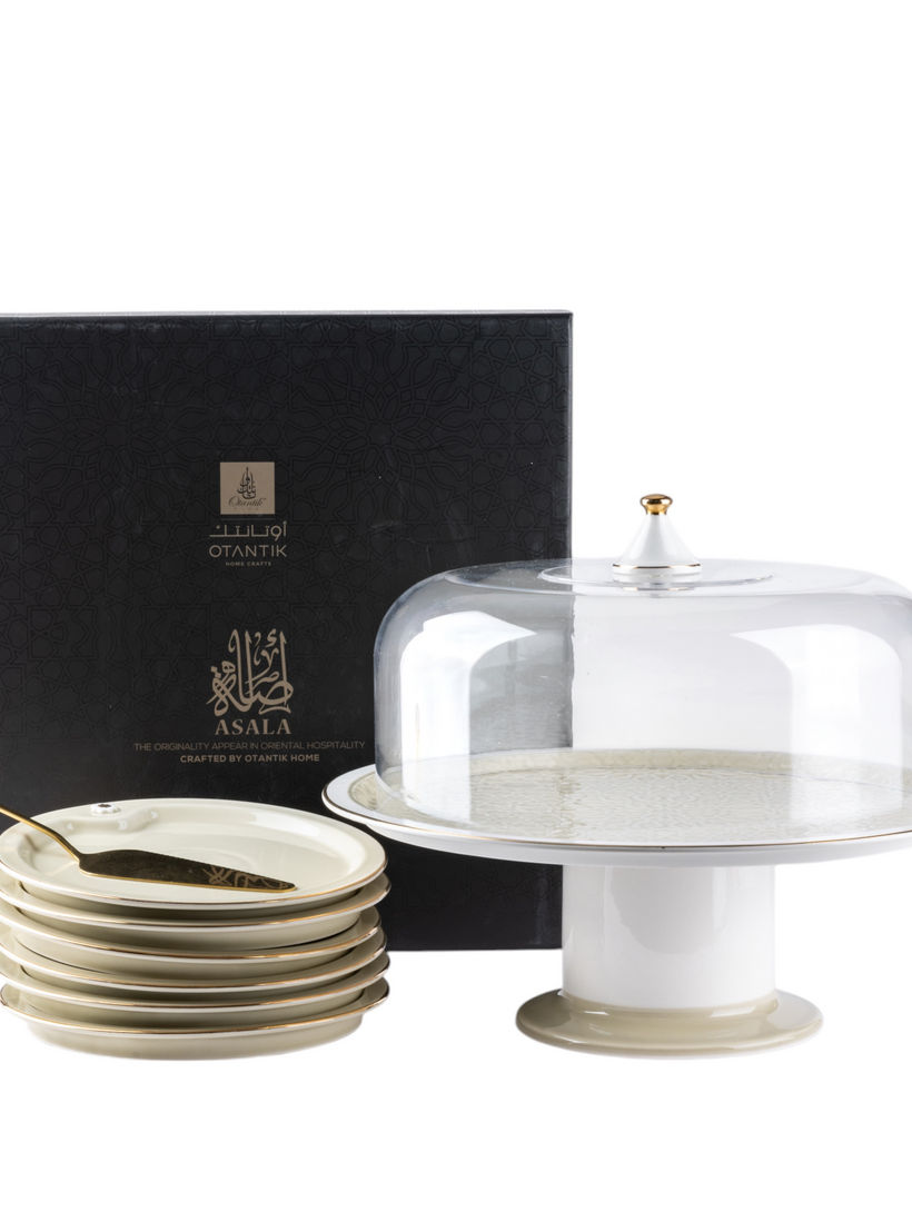 طقم تقديم كيك 9 قطع أصالة من أوتانتيك-household-dining-serveware-cakestands-image-2