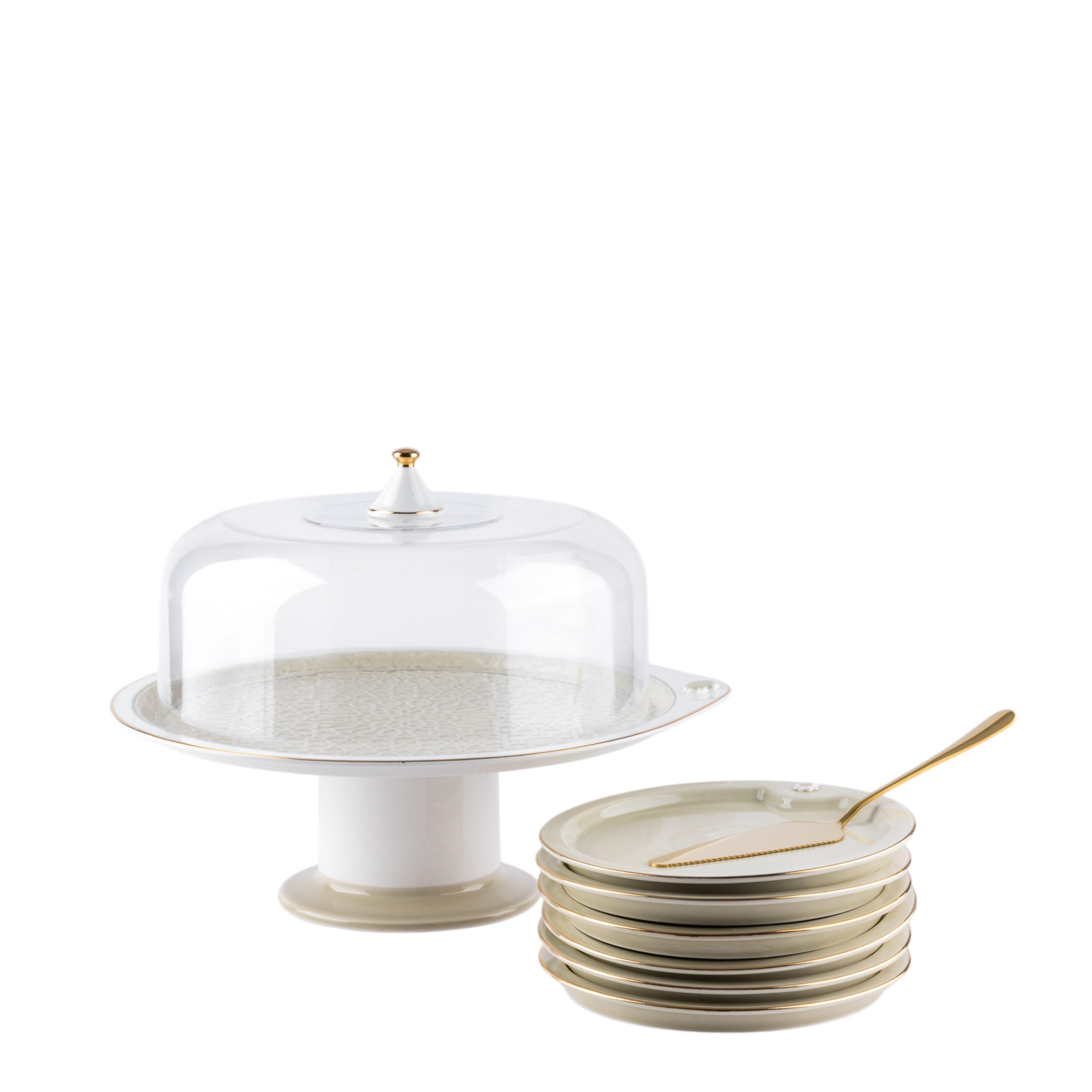 طقم تقديم كيك 9 قطع أصالة من أوتانتيك-household-dining-serveware-cakestands-image-3