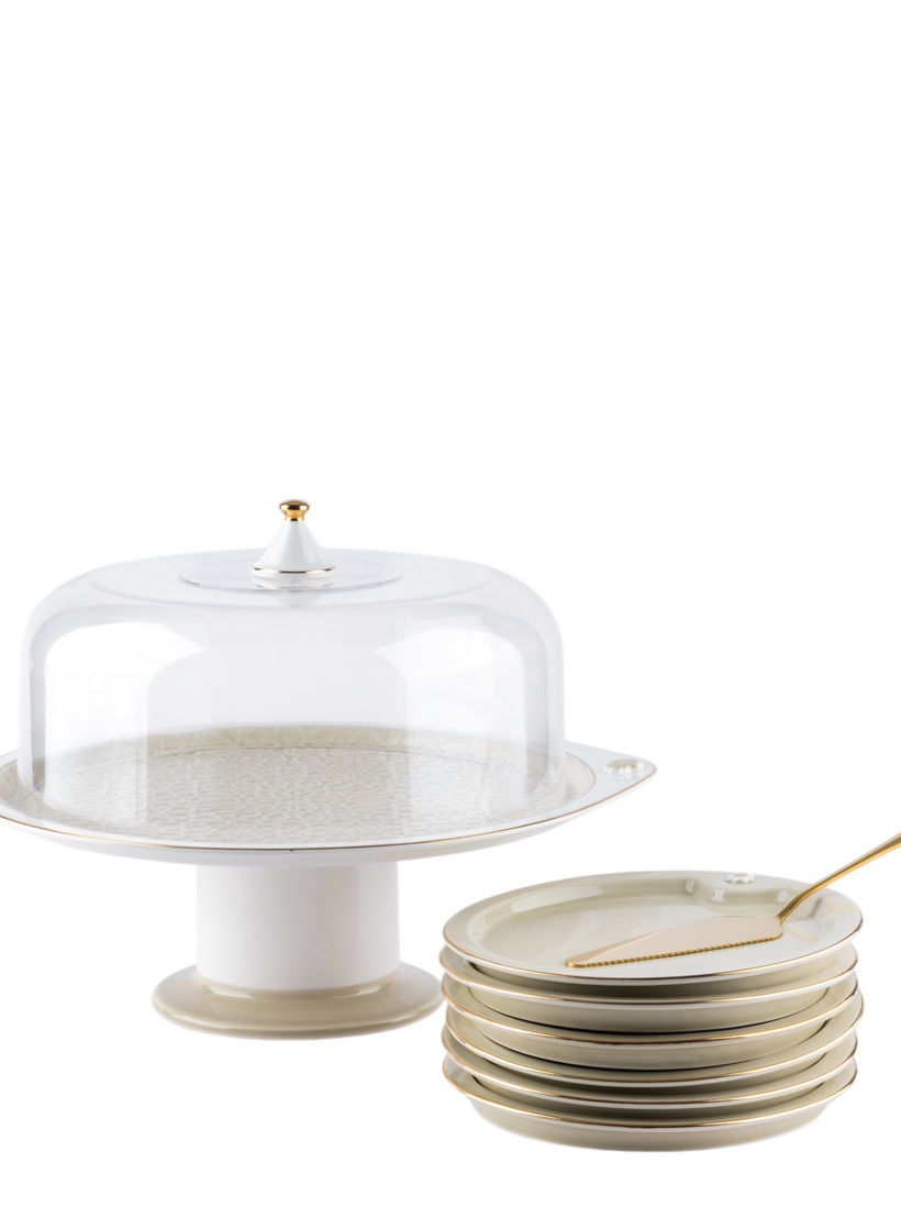 طقم تقديم كيك 9 قطع أصالة من أوتانتيك-household-dining-serveware-cakestands-image-3