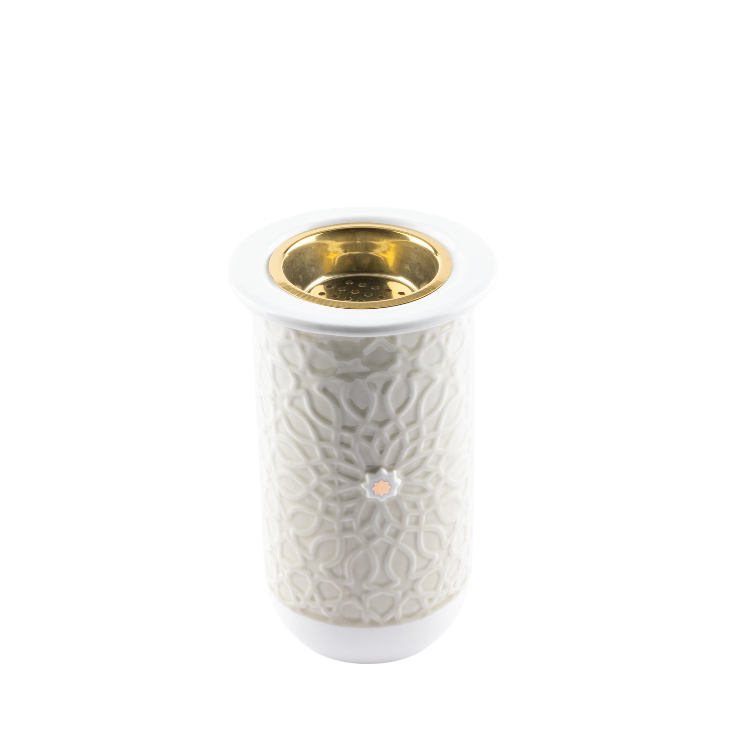 Otantik Asalah Porcelain Decorative Incense Burner - 11x21x20 cms-household-homefragrance-burners-image-3