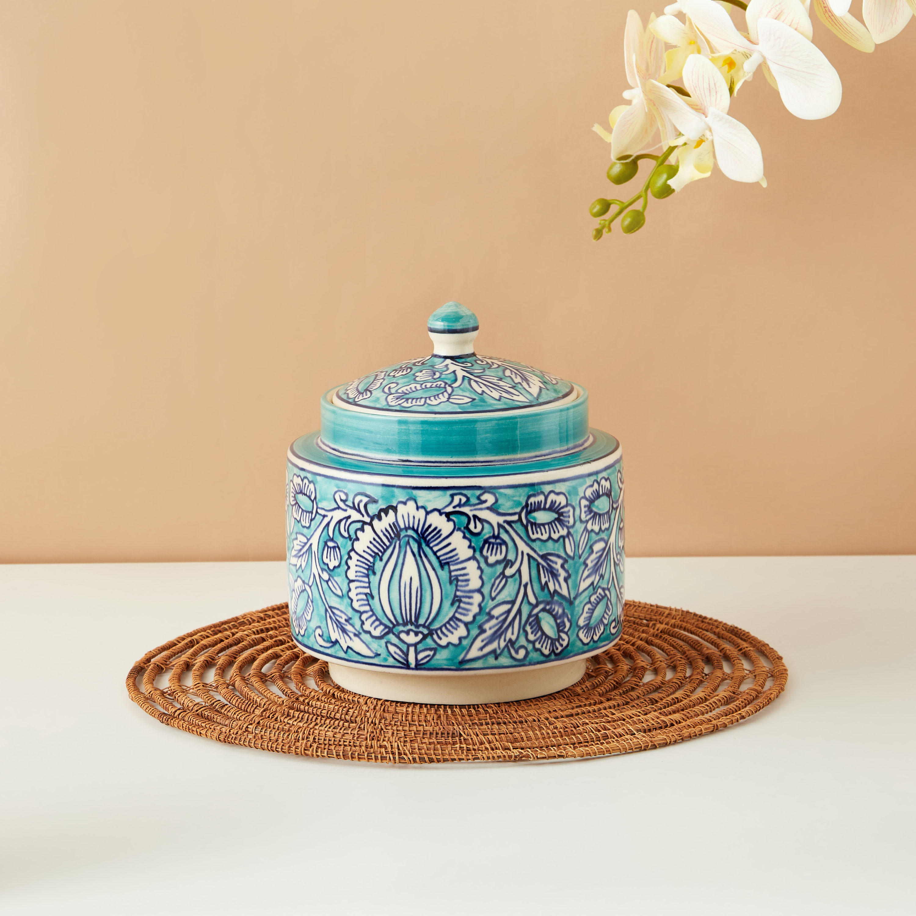 Decorative Ceramic Jar-household-decor-decorativeobjectsandsculptures-image-1