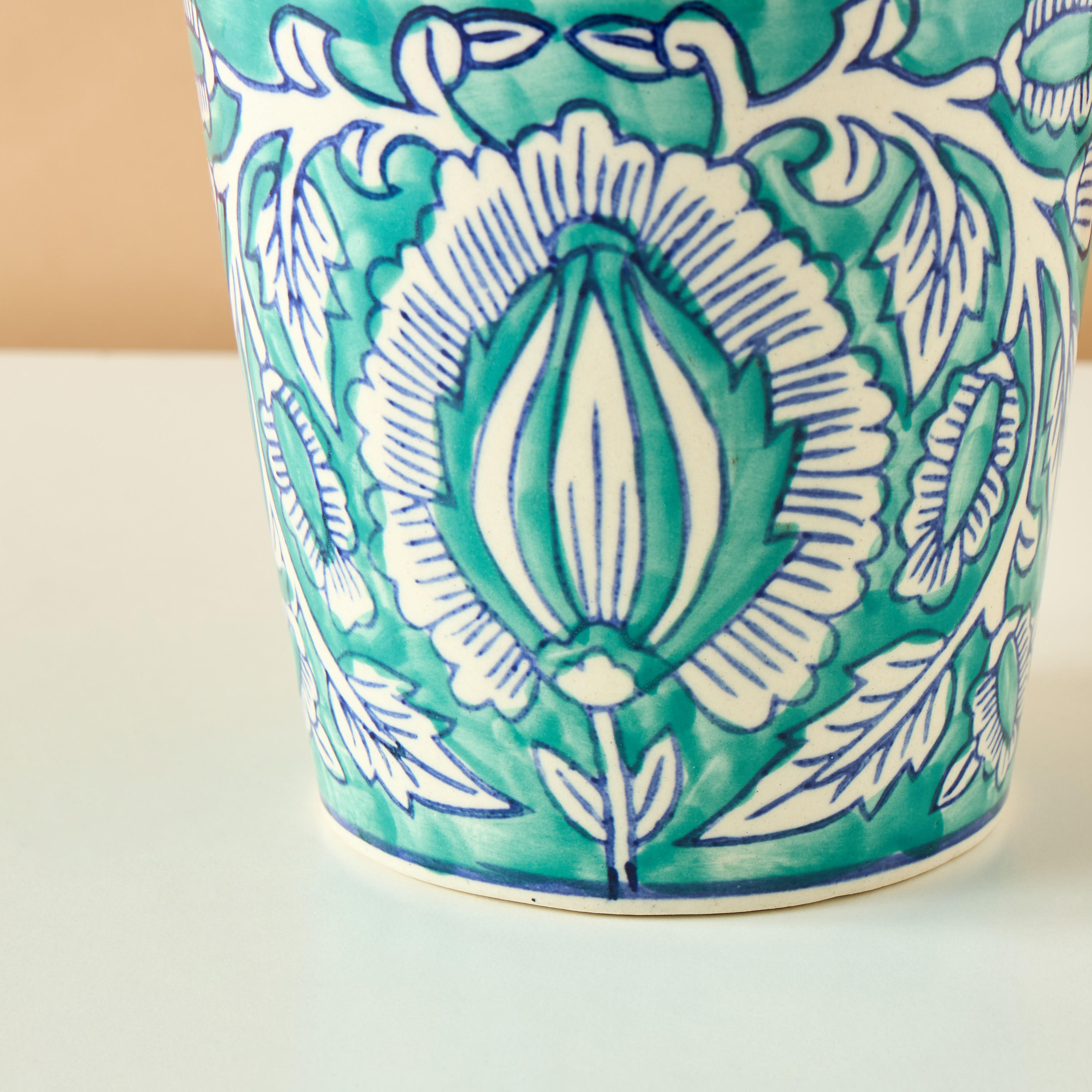 Decorative Ceramic Planter - 15 cm-household-decor-decorativeobjectsandsculptures-image-5