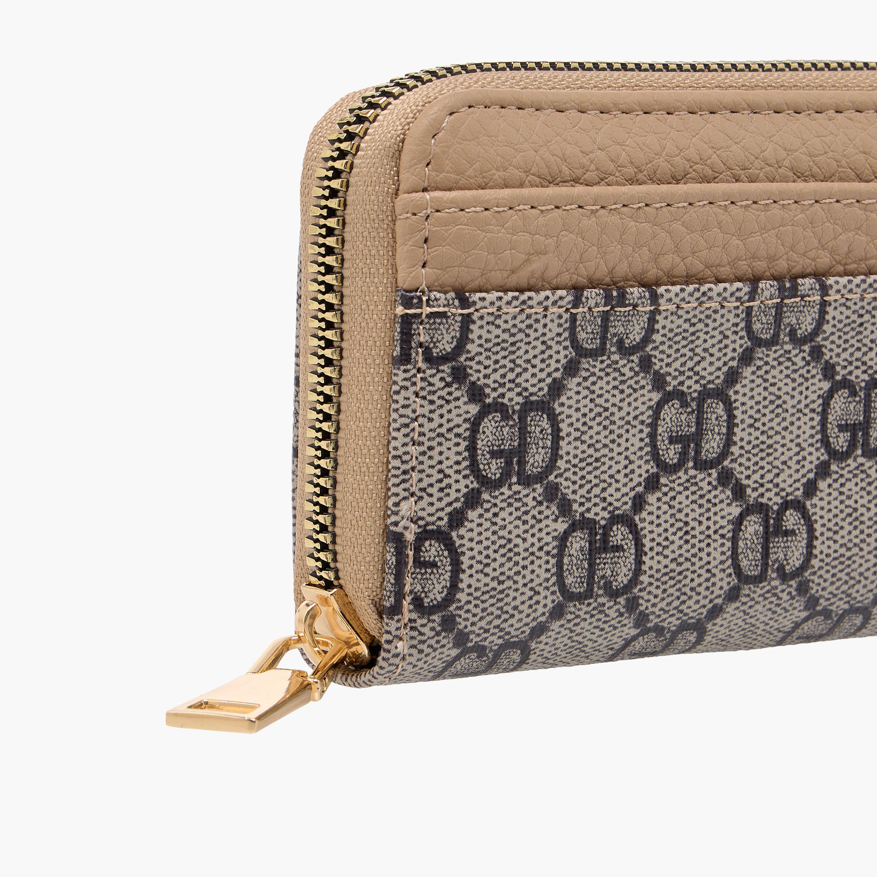Sasha Textured Wallet with Zip Closure-women-bagsandwallets-wallets-image-3