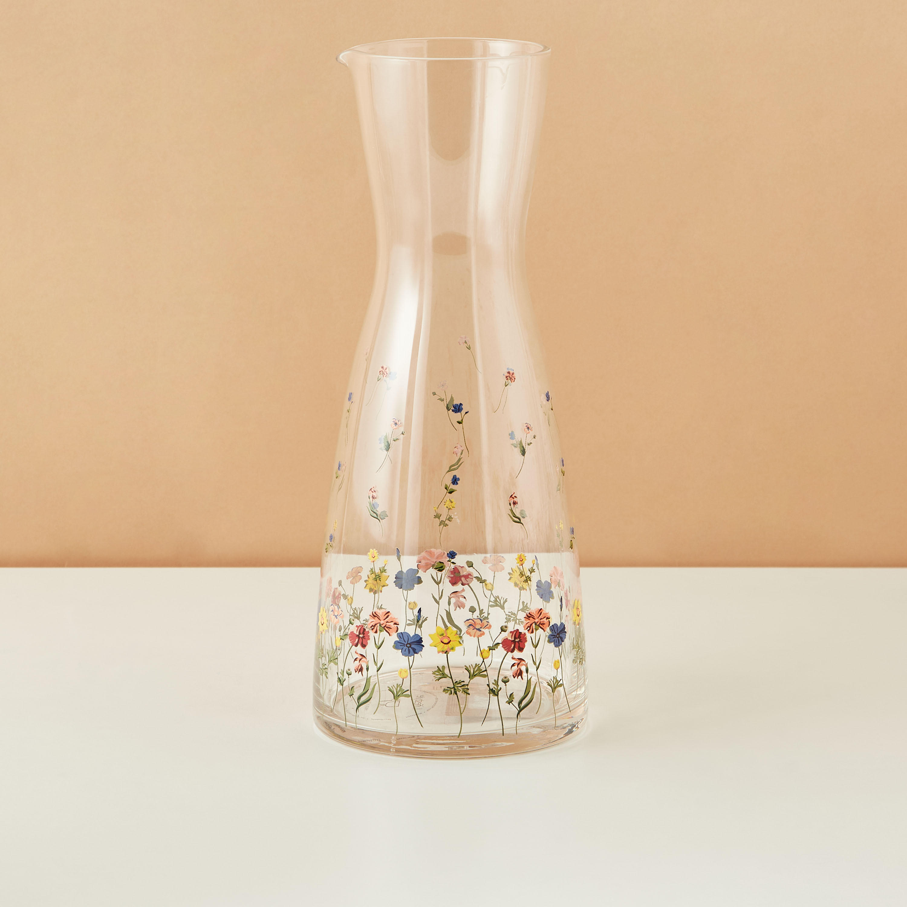 Flora Glass Carafe - 1 L-household-dining-drinkserveware-jugsdecantersandcarafes-image-2