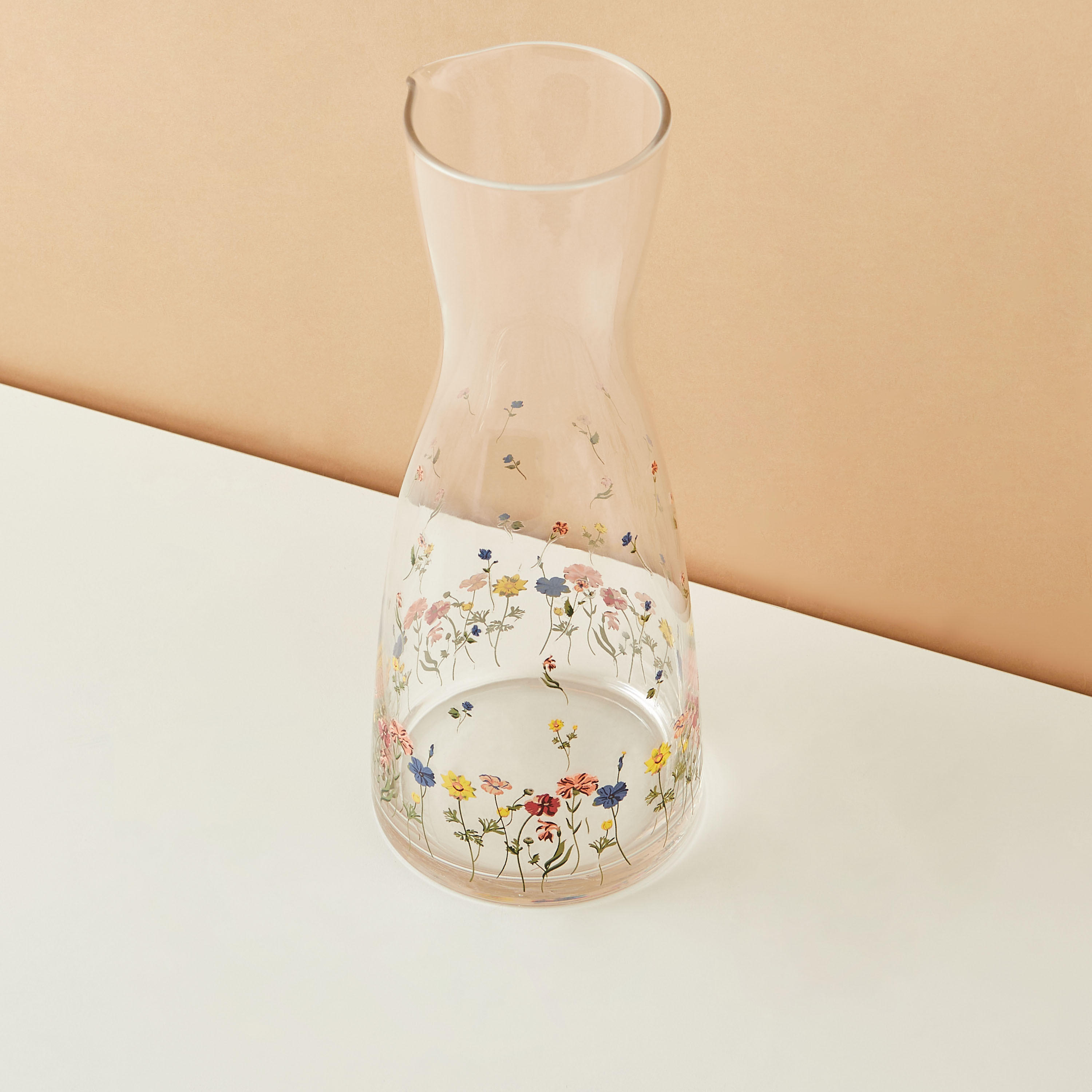 Flora Glass Carafe - 1 L-household-dining-drinkserveware-jugsdecantersandcarafes-image-3