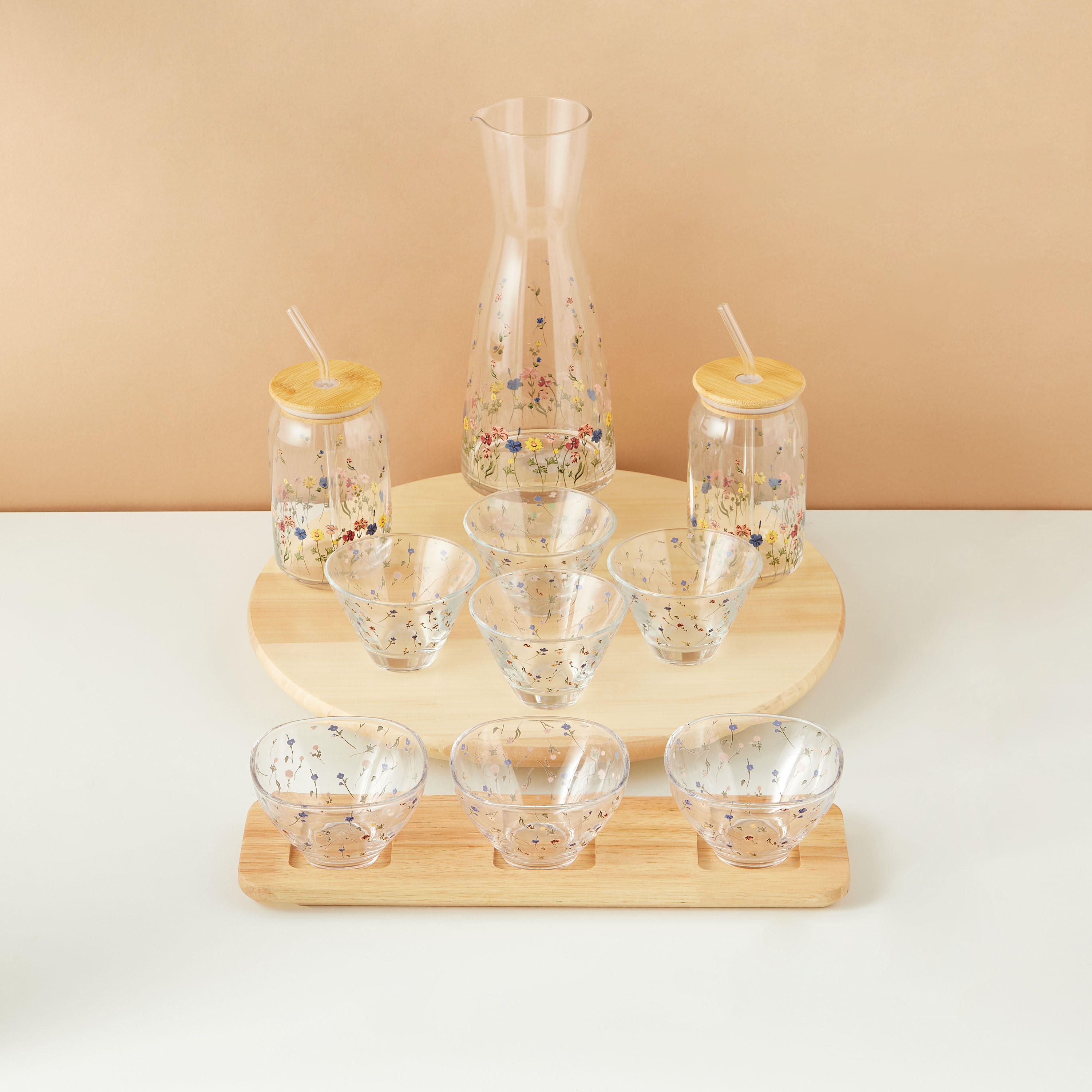 Flora Glass Carafe - 1 L-household-dining-drinkserveware-jugsdecantersandcarafes-image-6