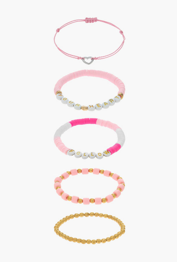 أساور مزيّنة - طقم من 5 قطع-women-watchesandjewellery-jewellery-banglesandbracelets-image-1