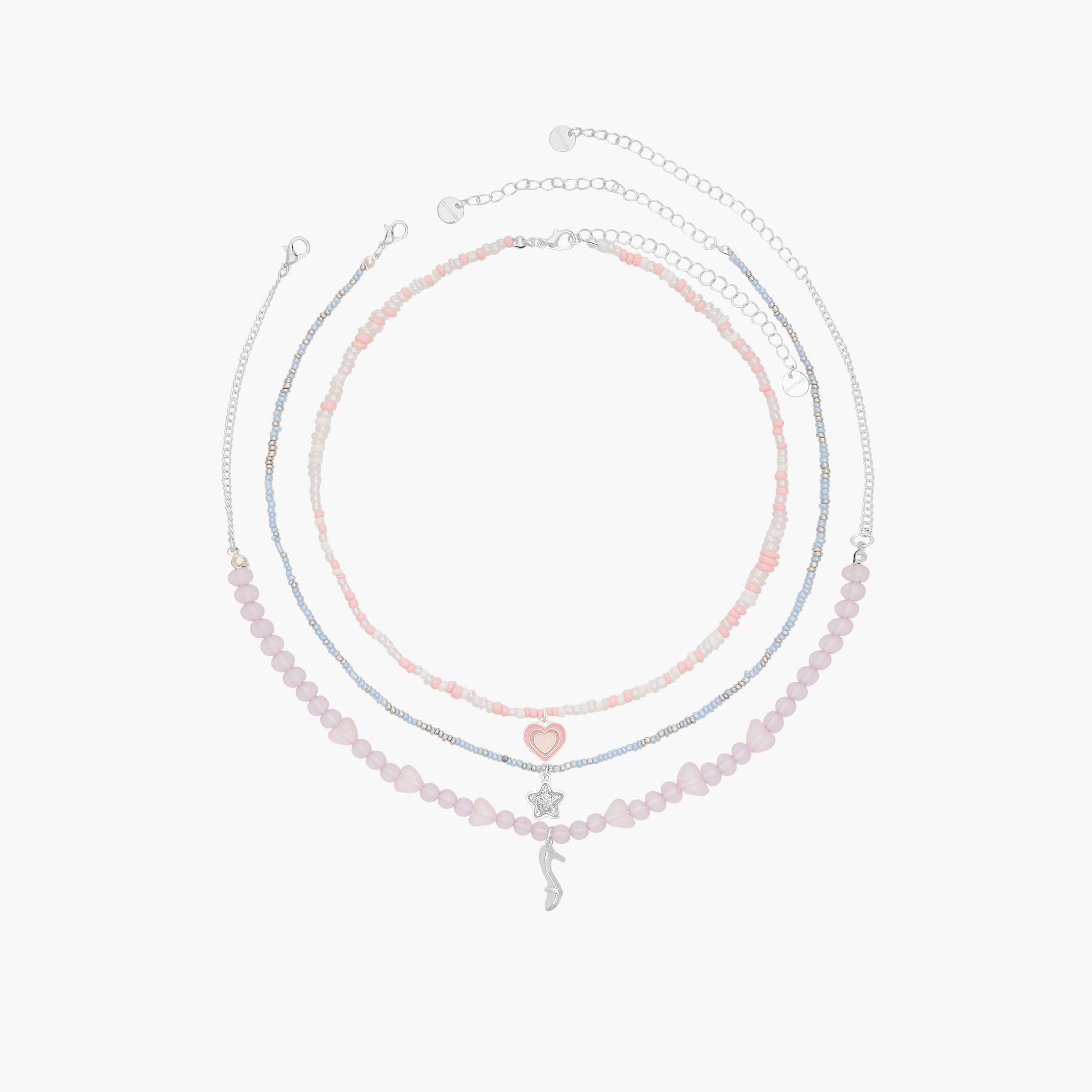 عقد بدلاية معدن - طقم من 3 قطع-women-watchesandjewellery-jewellery-necklacesandpendants-image-1