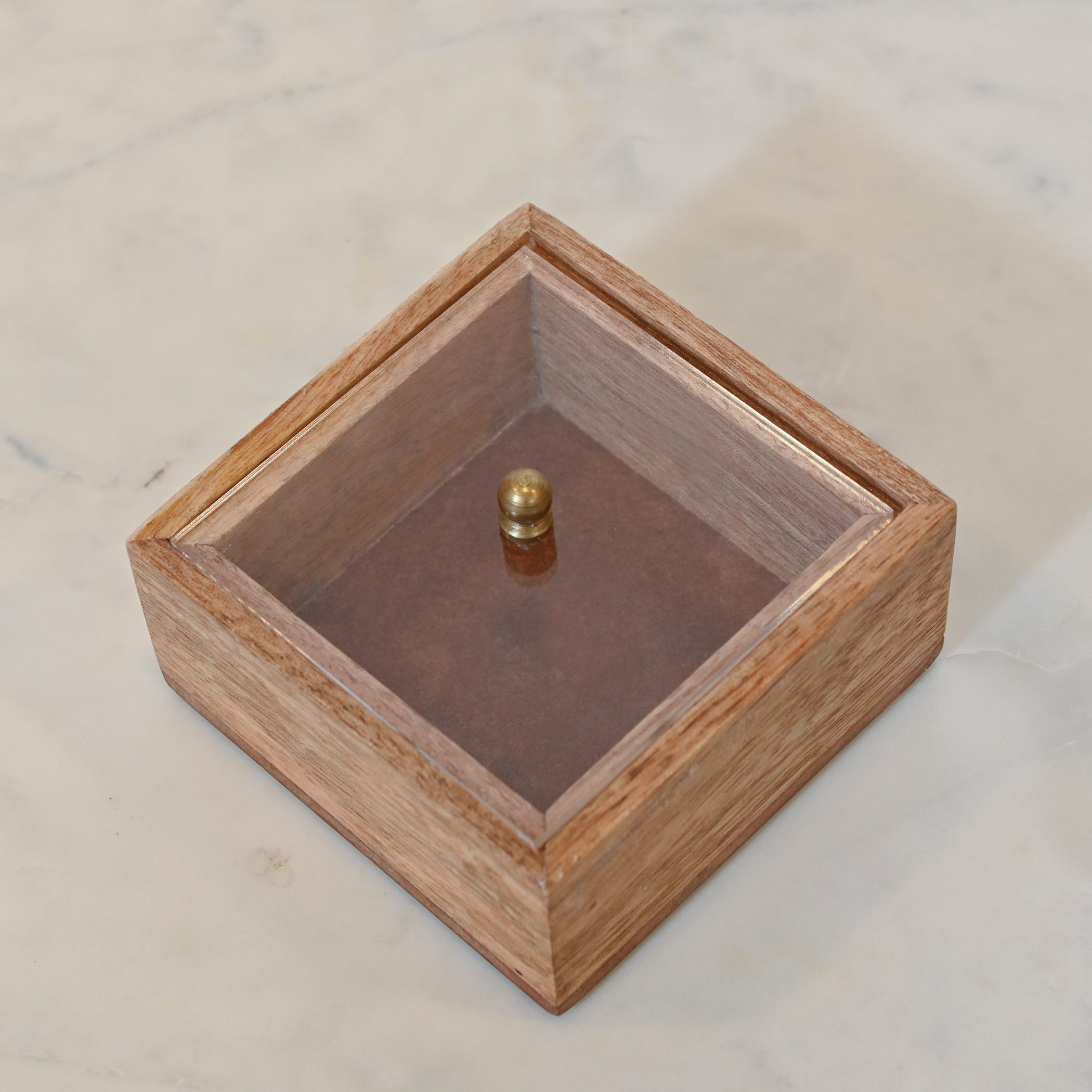 Home Carving Wooden Decorative Box - 10x10x5 cms-household-decor-boxesandtrays-image-2