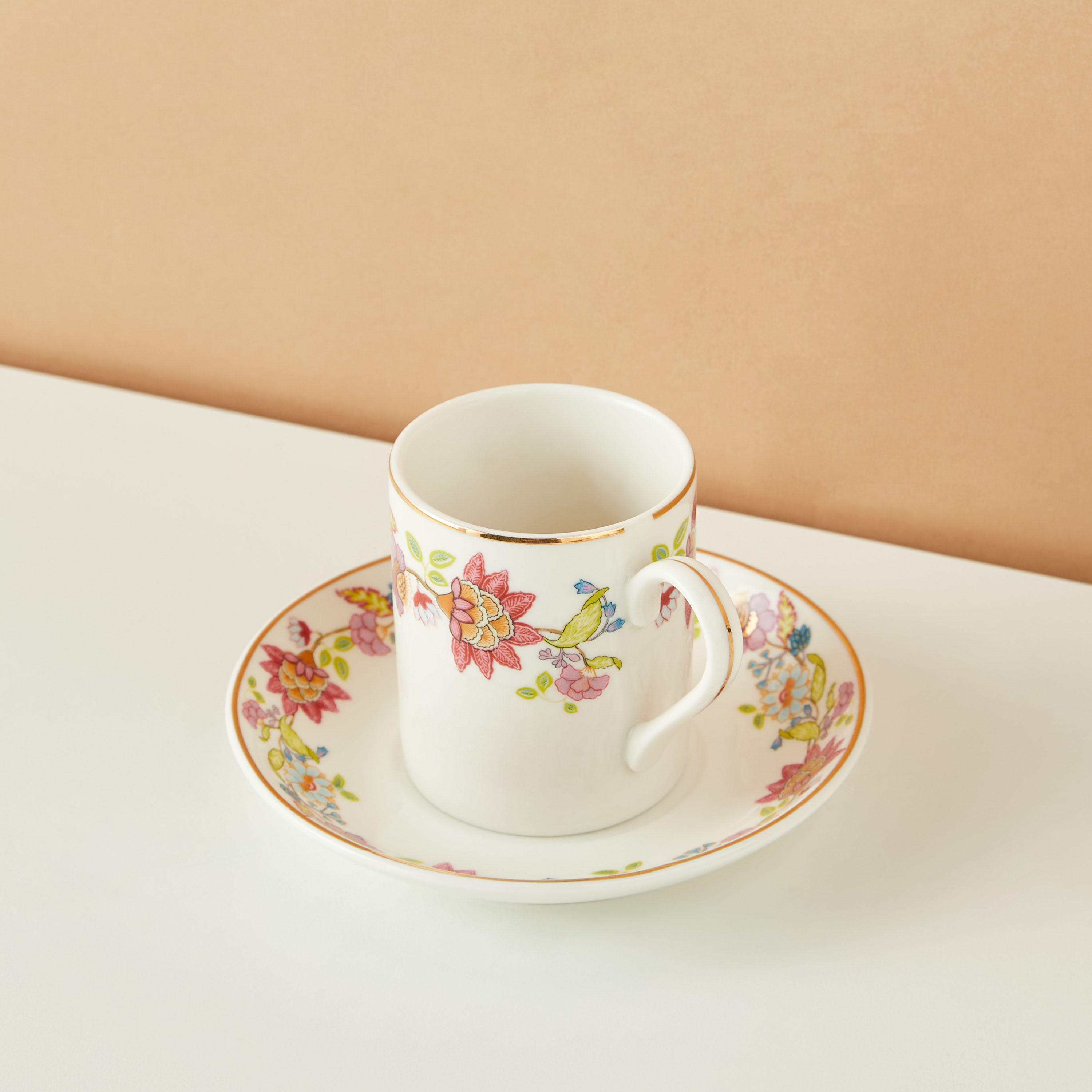 Summer Flower 12-Piece Espresso Cup and Saucer Set - 100 ml-household-dining-teaandcoffee-teaandcoffeesets-image-3