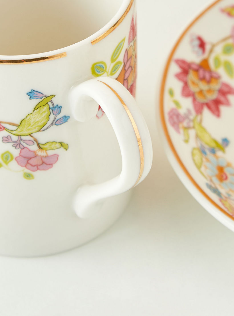 Summer Flower 12-Piece Espresso Cup and Saucer Set - 100 ml-household-dining-teaandcoffee-teaandcoffeesets-image-4