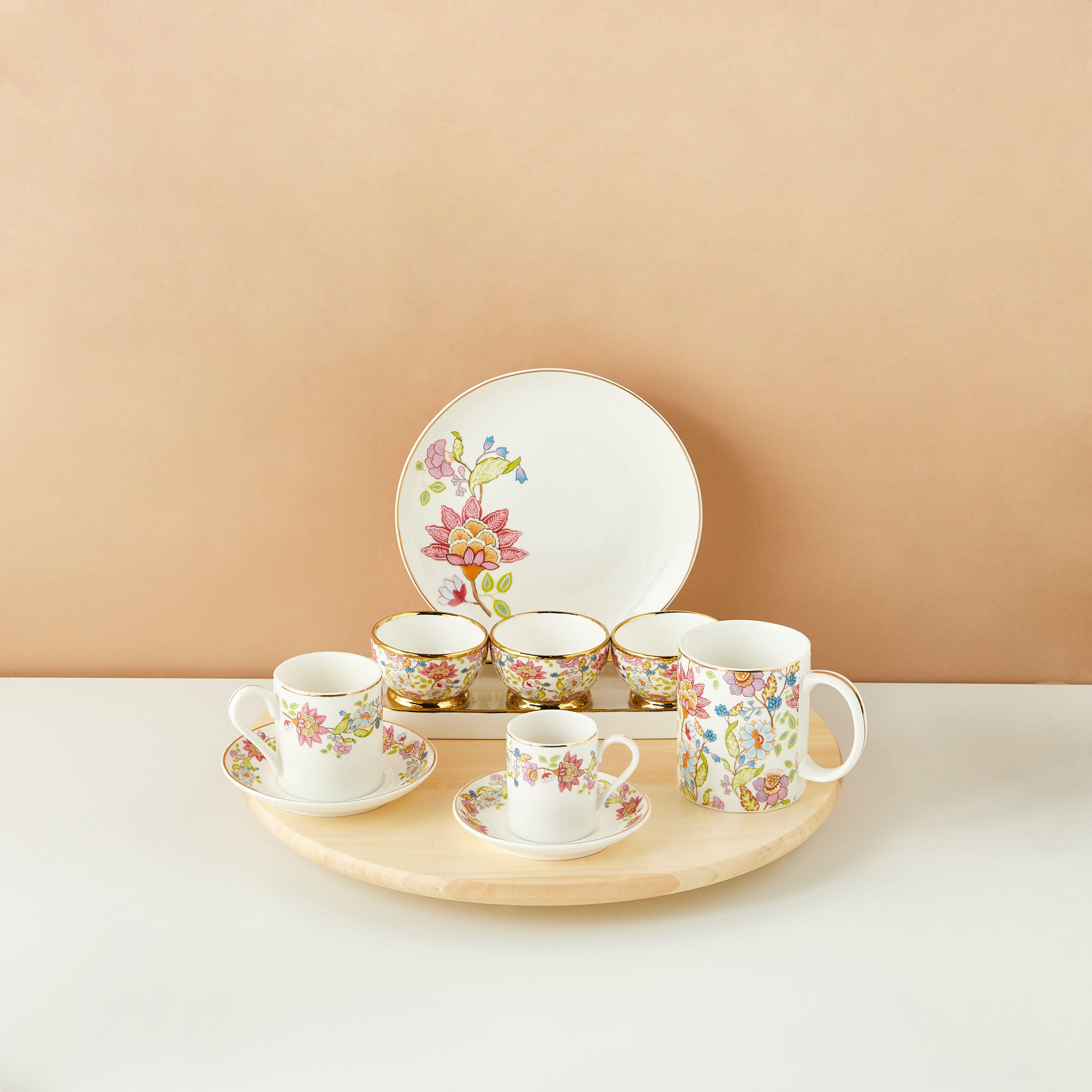 Summer Flower 12-Piece Espresso Cup and Saucer Set - 100 ml-household-dining-teaandcoffee-teaandcoffeesets-image-7