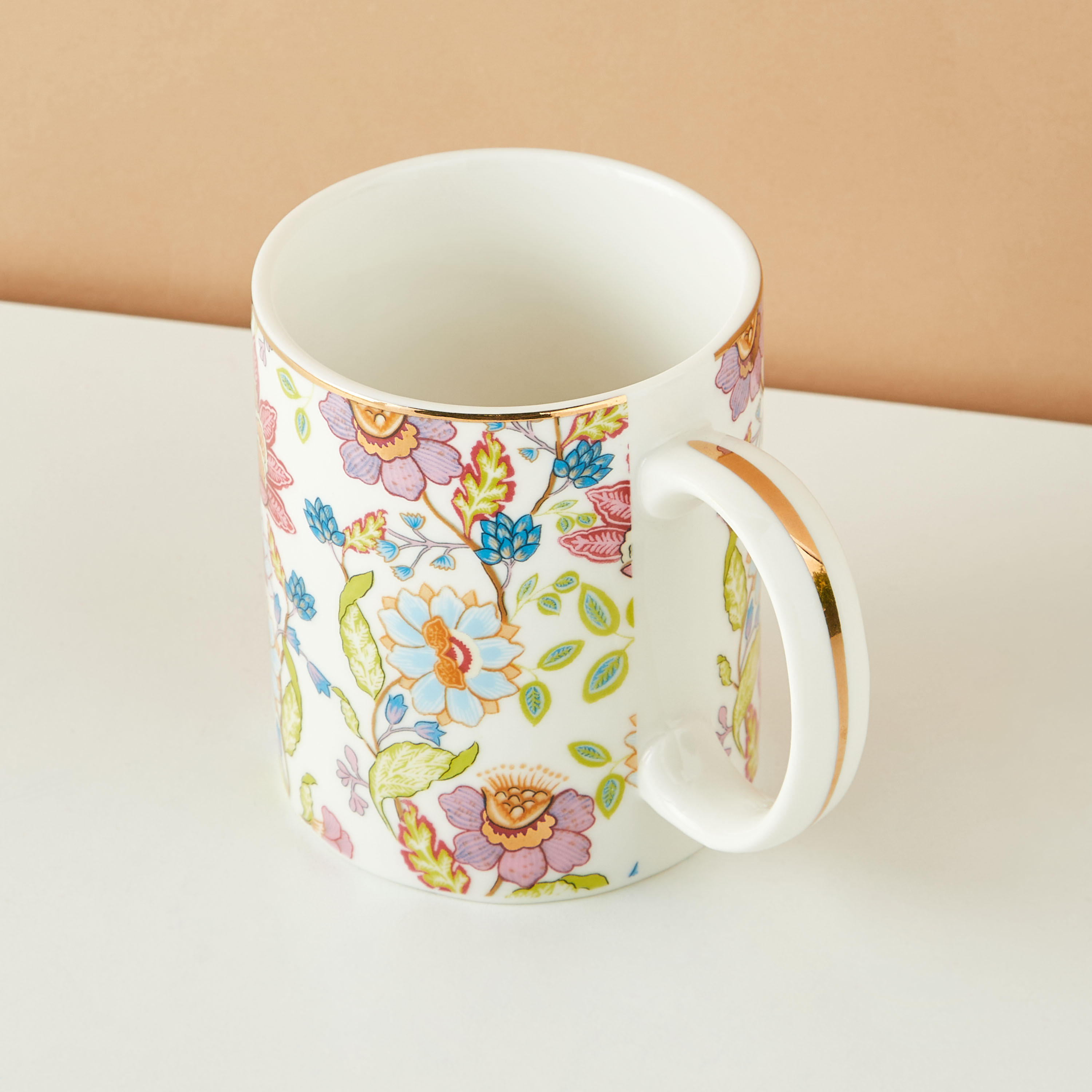 Summer Flower Porcelain Mug - 350 ml-household-dining-teaandcoffee-mugsandcups-image-3
