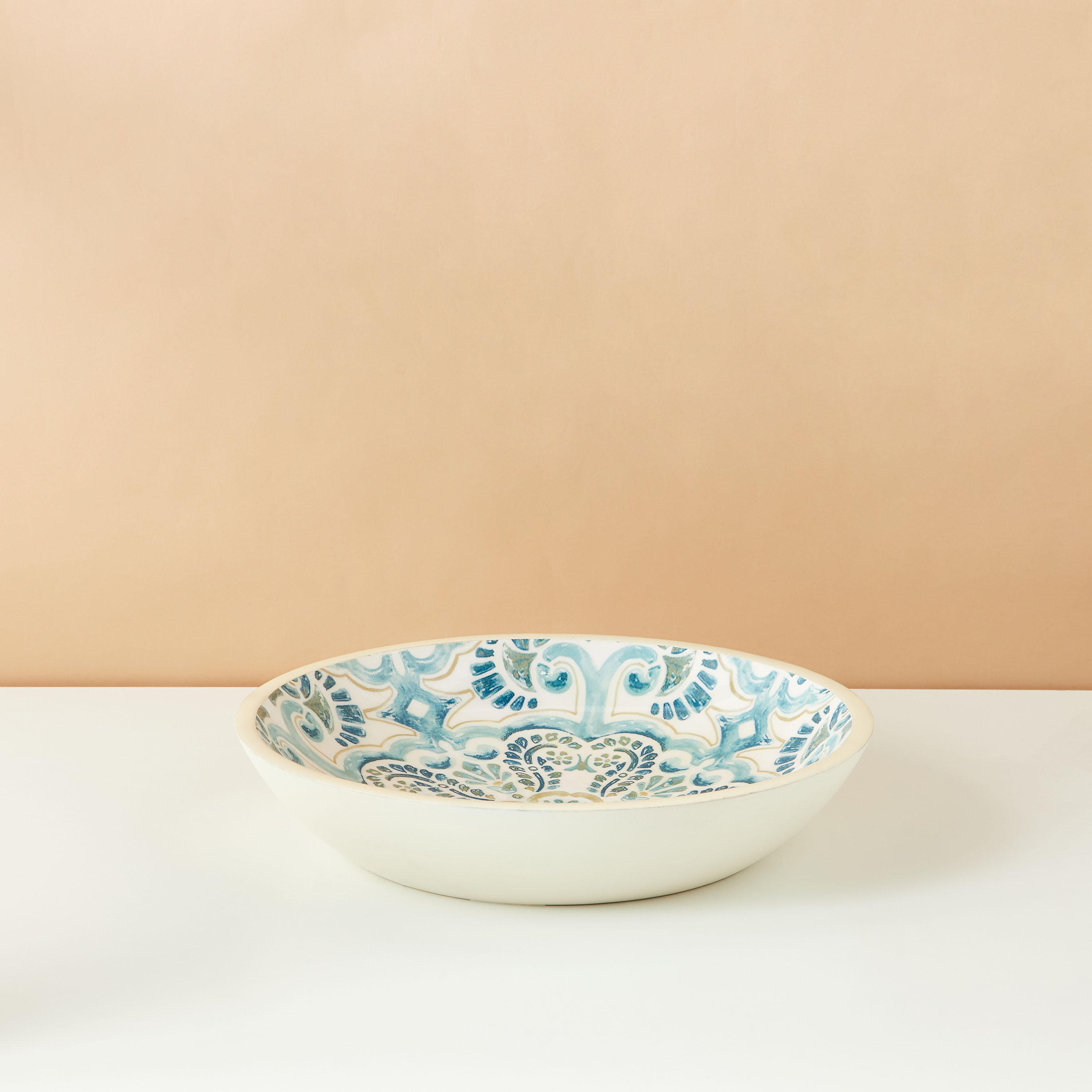Enamel Coastal Printed Serving Bowl - 35 cms-household-dining-dinnerware-bowls-image-2