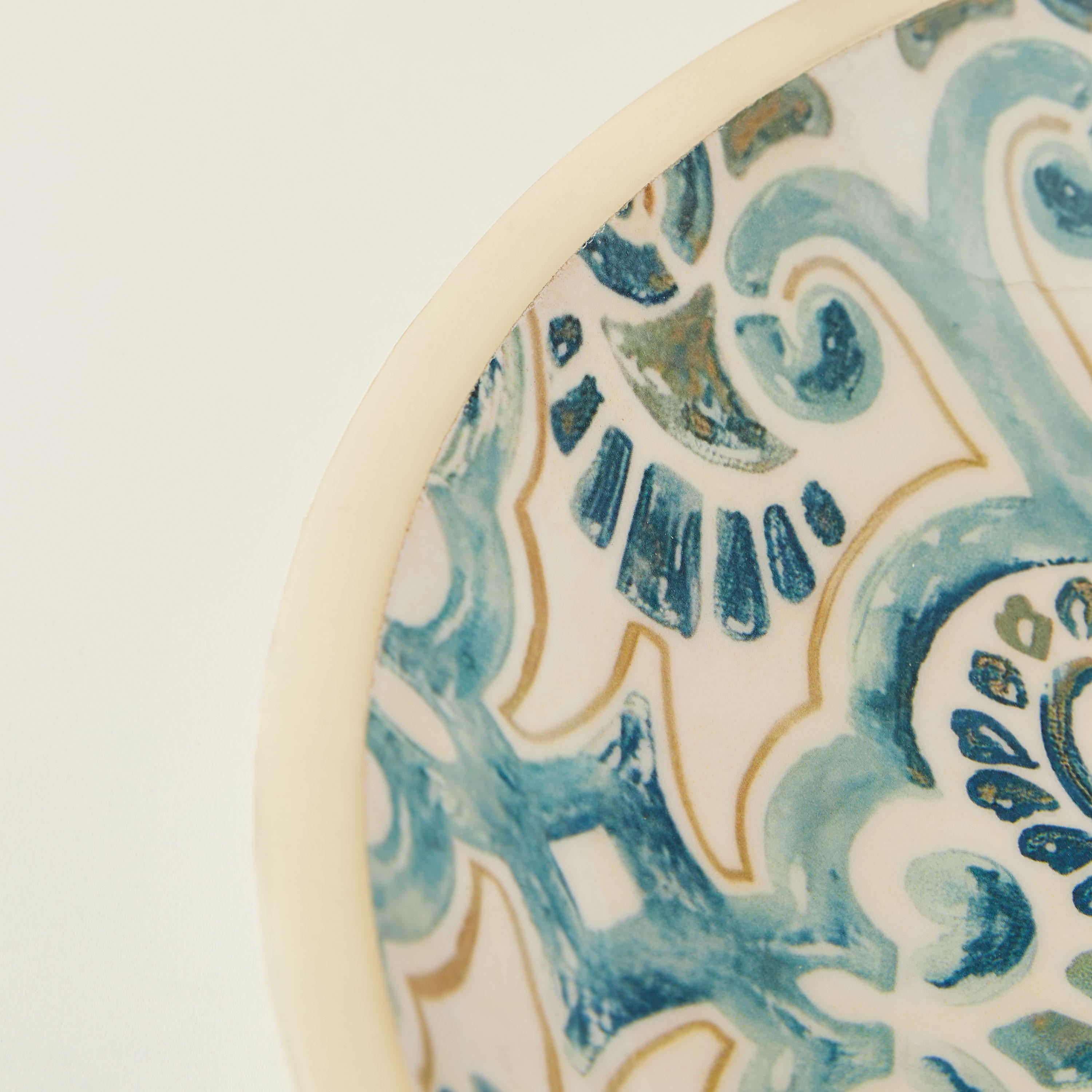 Enamel Coastal Printed Serving Bowl - 35 cms-household-dining-dinnerware-bowls-image-4