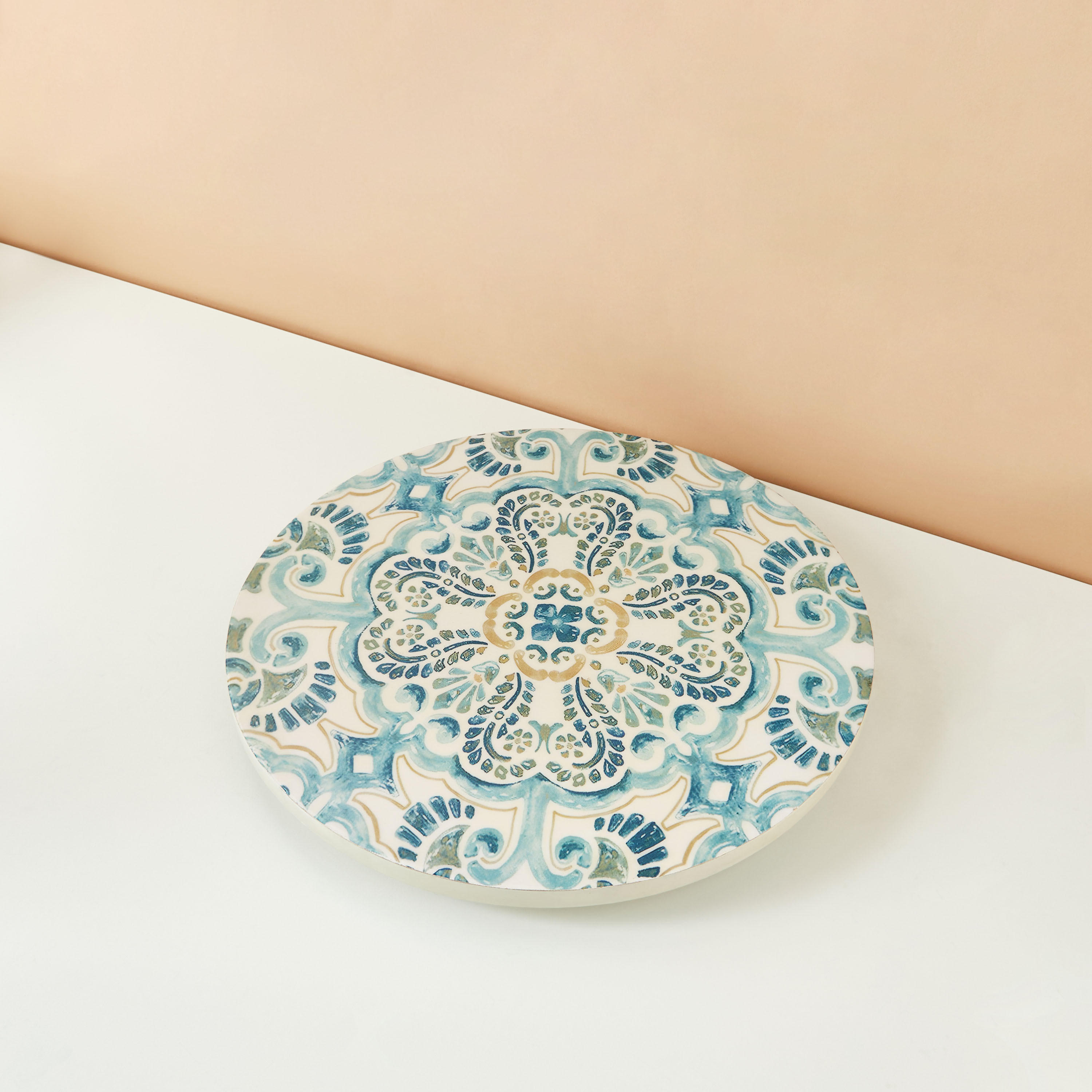 Enamel Coastal Boho Lazy Susan - 40 cms-household-dining-serveware-servingplatters-image-3