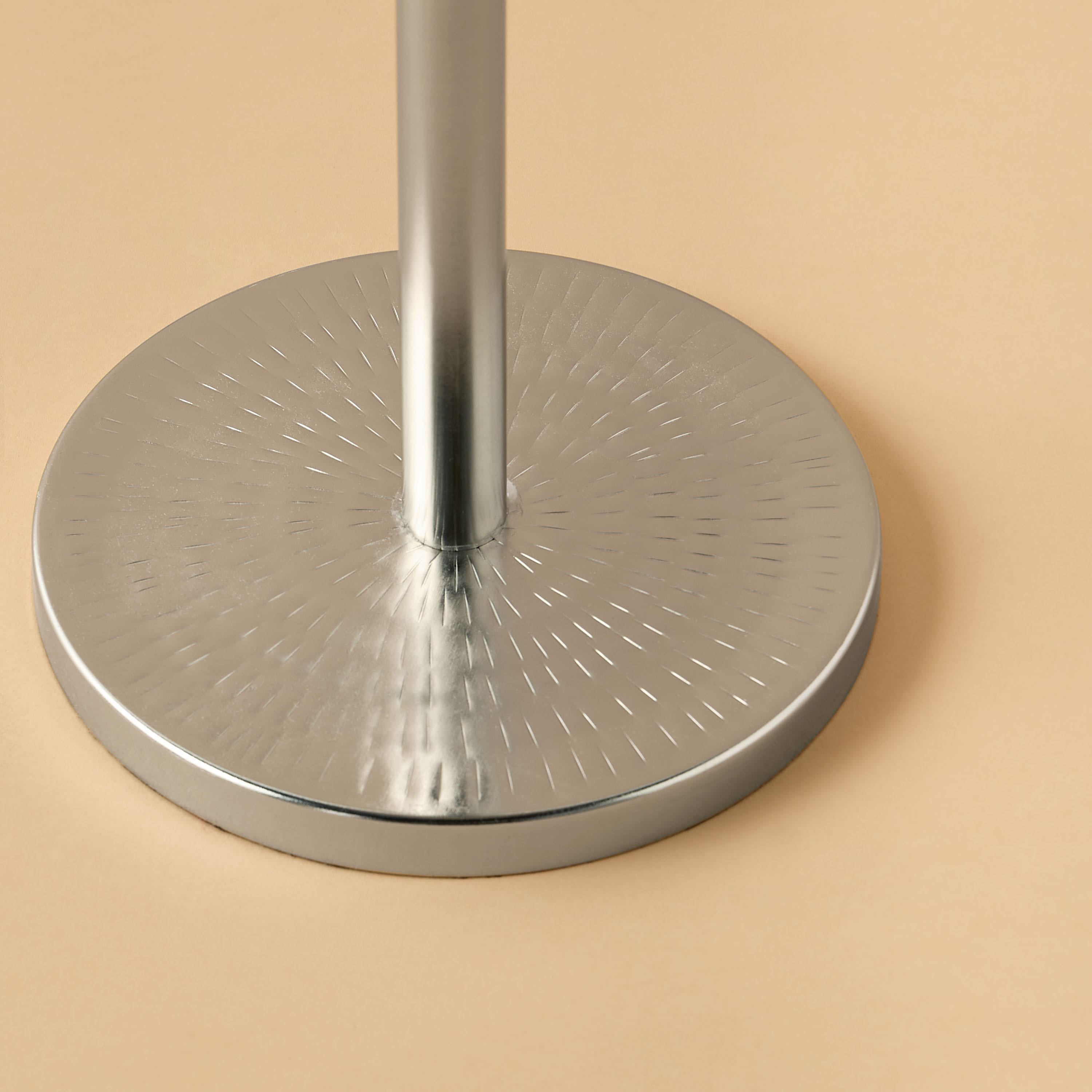 Hammered Side Table with Pedestal Base - 25x25x53 cms-furniture-livingroom-sideandendtables-image-4