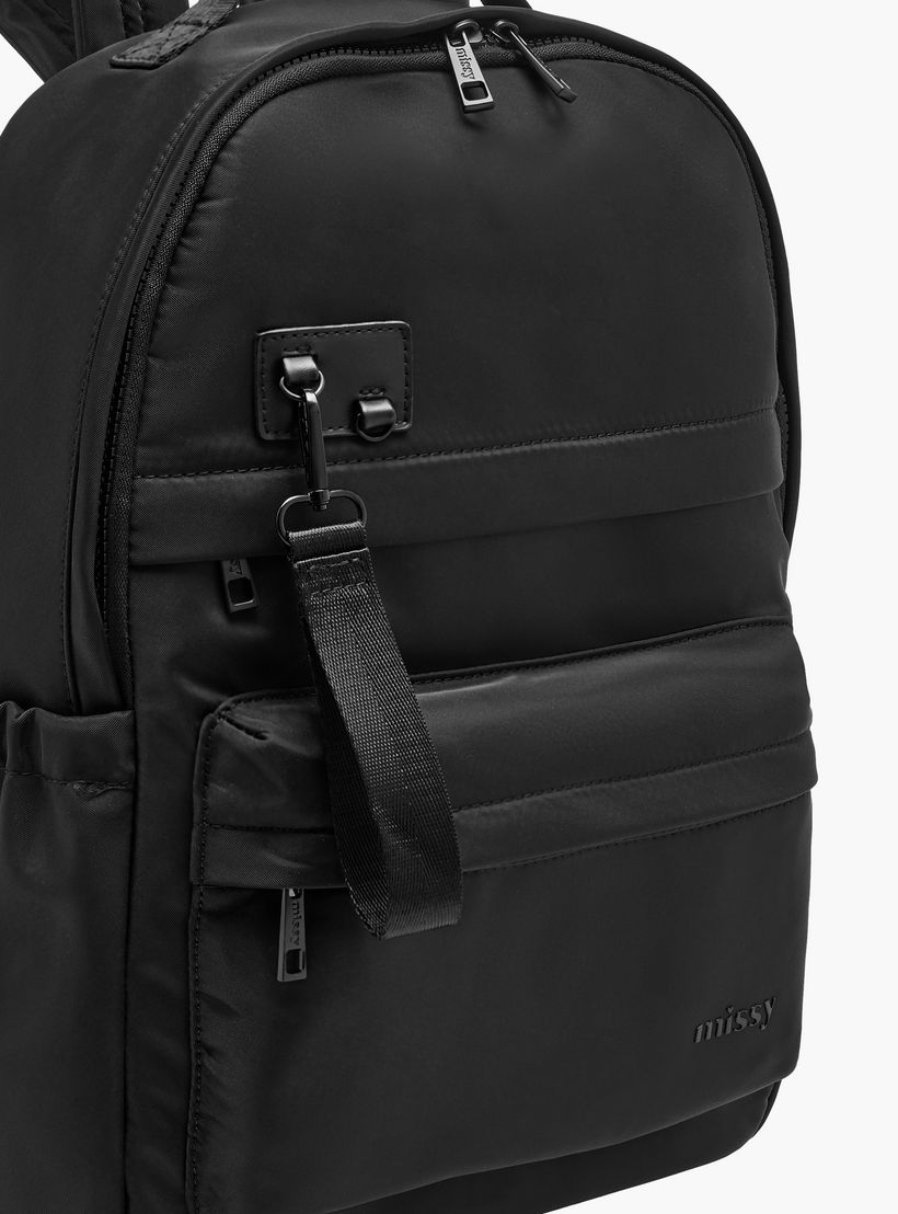 شنطة ظهر سادة مع حمالات قابلة للتعديل وسحاب إغلاق من ميسي-women-bagsandwallets-backpacks-image-3