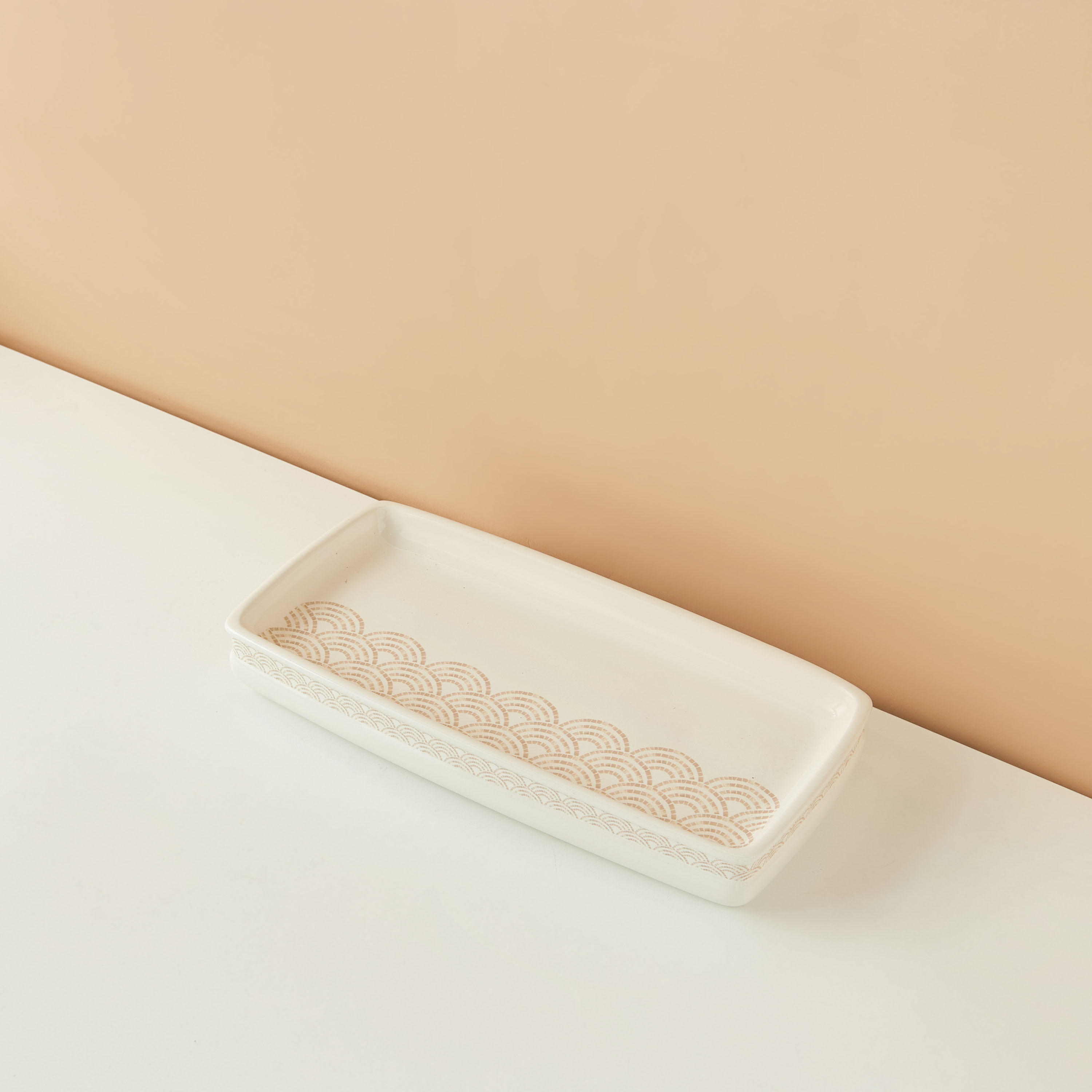 Shell Print Ceramic Tray-household-bathandlaundry-bathaccessories-toweltraysandplatforms-image-3