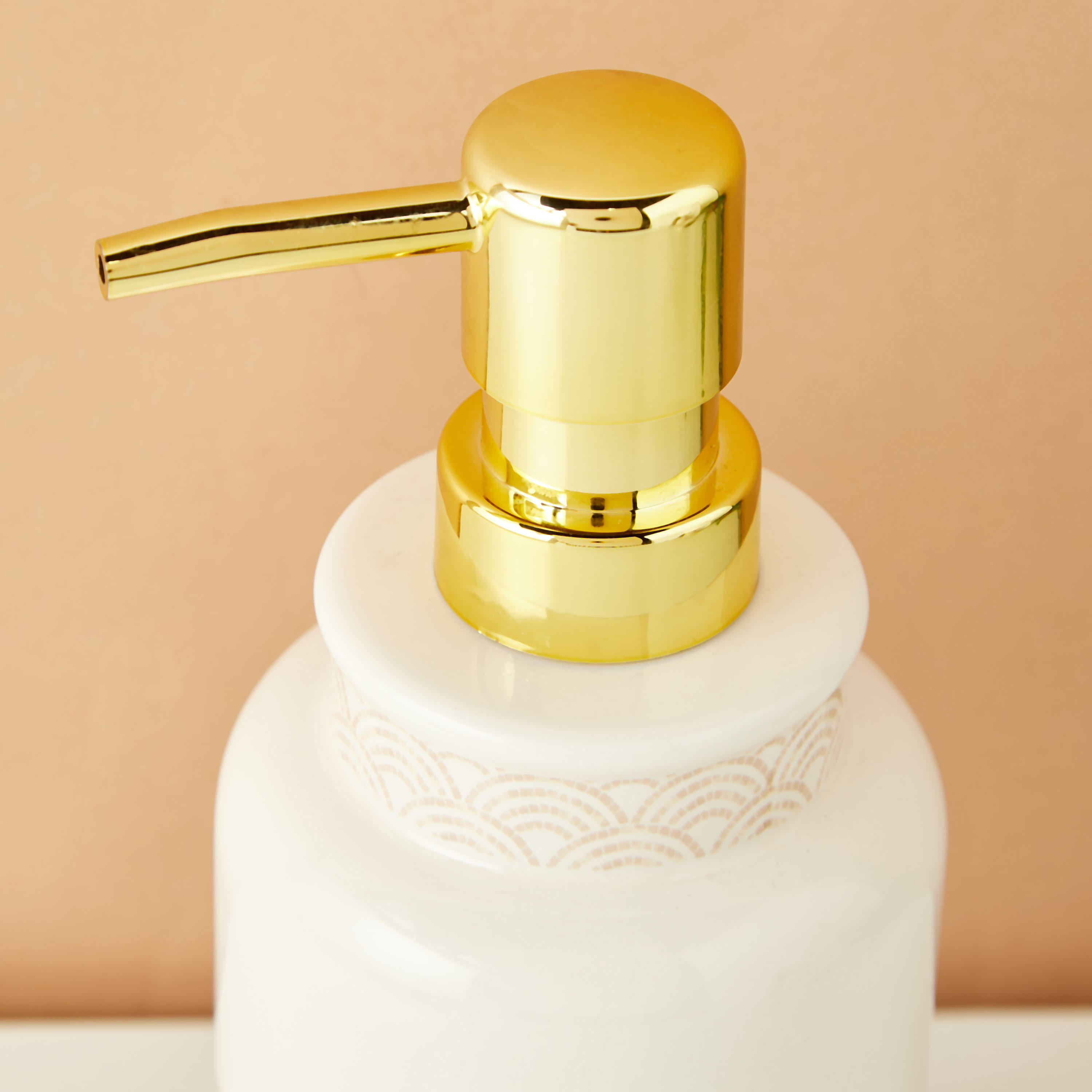 Shell Print Ceramic Lotion Dispenser-household-bathandlaundry-bathaccessories-soapdishesanddispensers-image-4