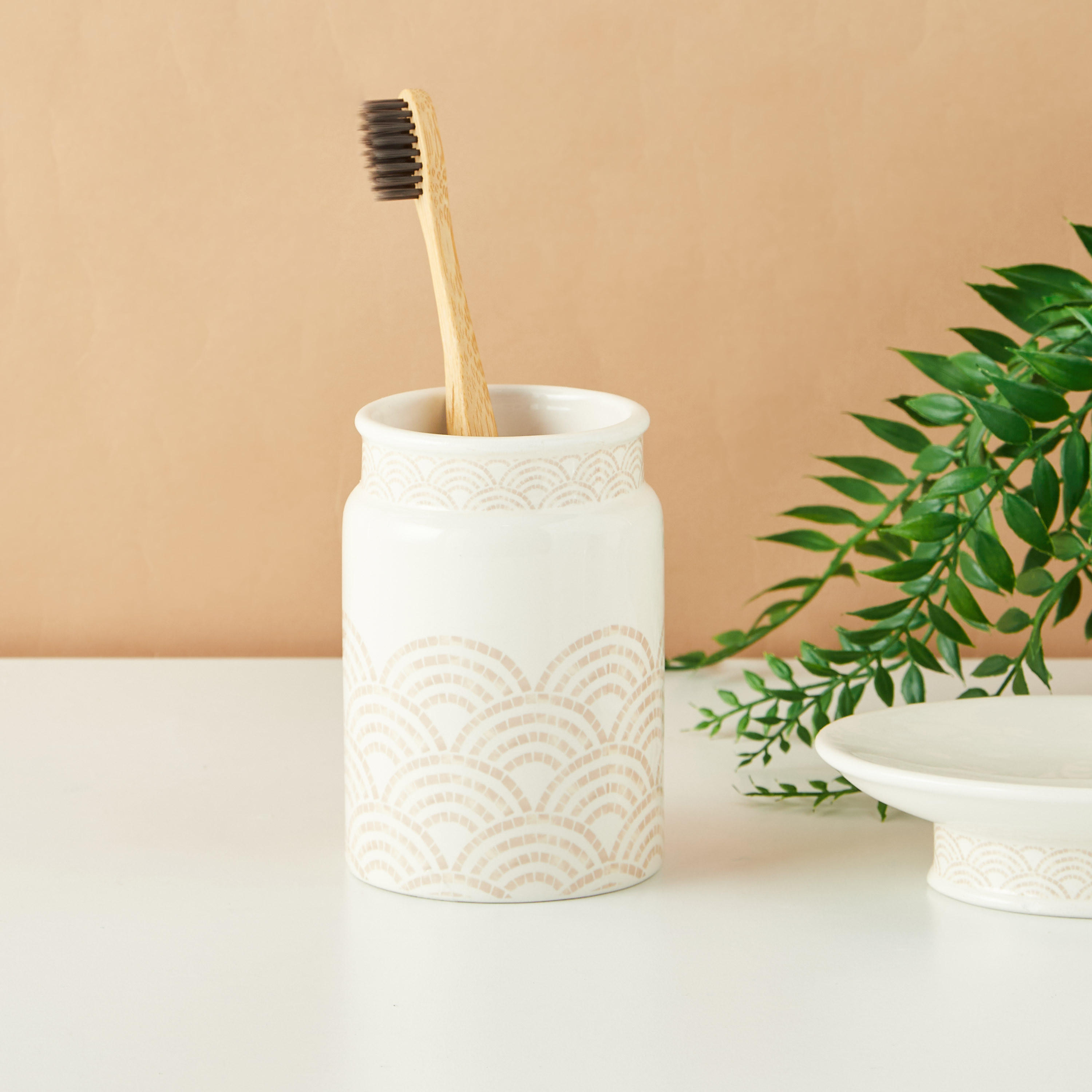 Shell Print Tumbler-household-bathandlaundry-bathaccessories-toothbrushholdersandtumblers-image-1