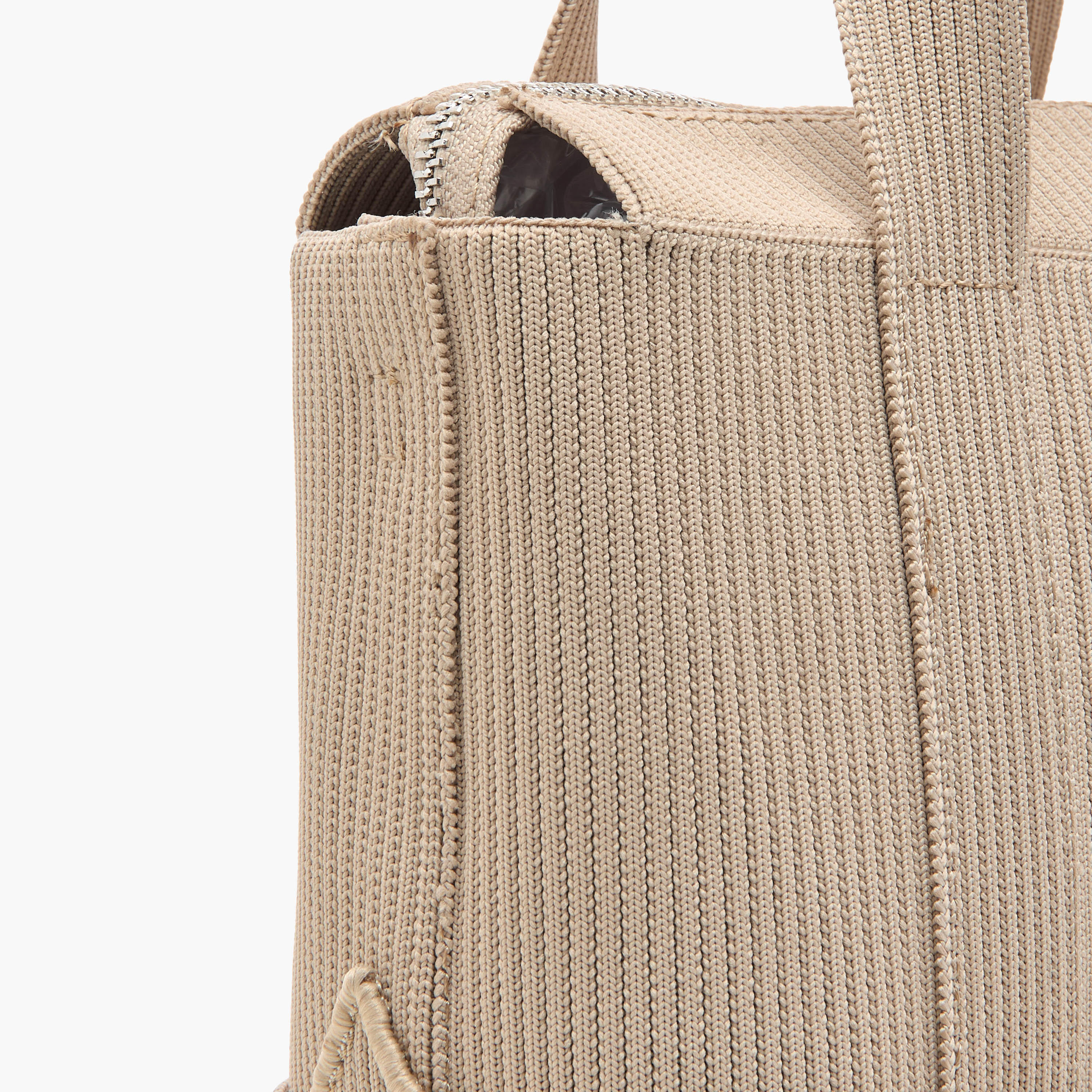 Missy Logo Embossed Mini Tote Bag with Zip Closure and Detachable Strap-women-bagsandwallets-handbags-image-5
