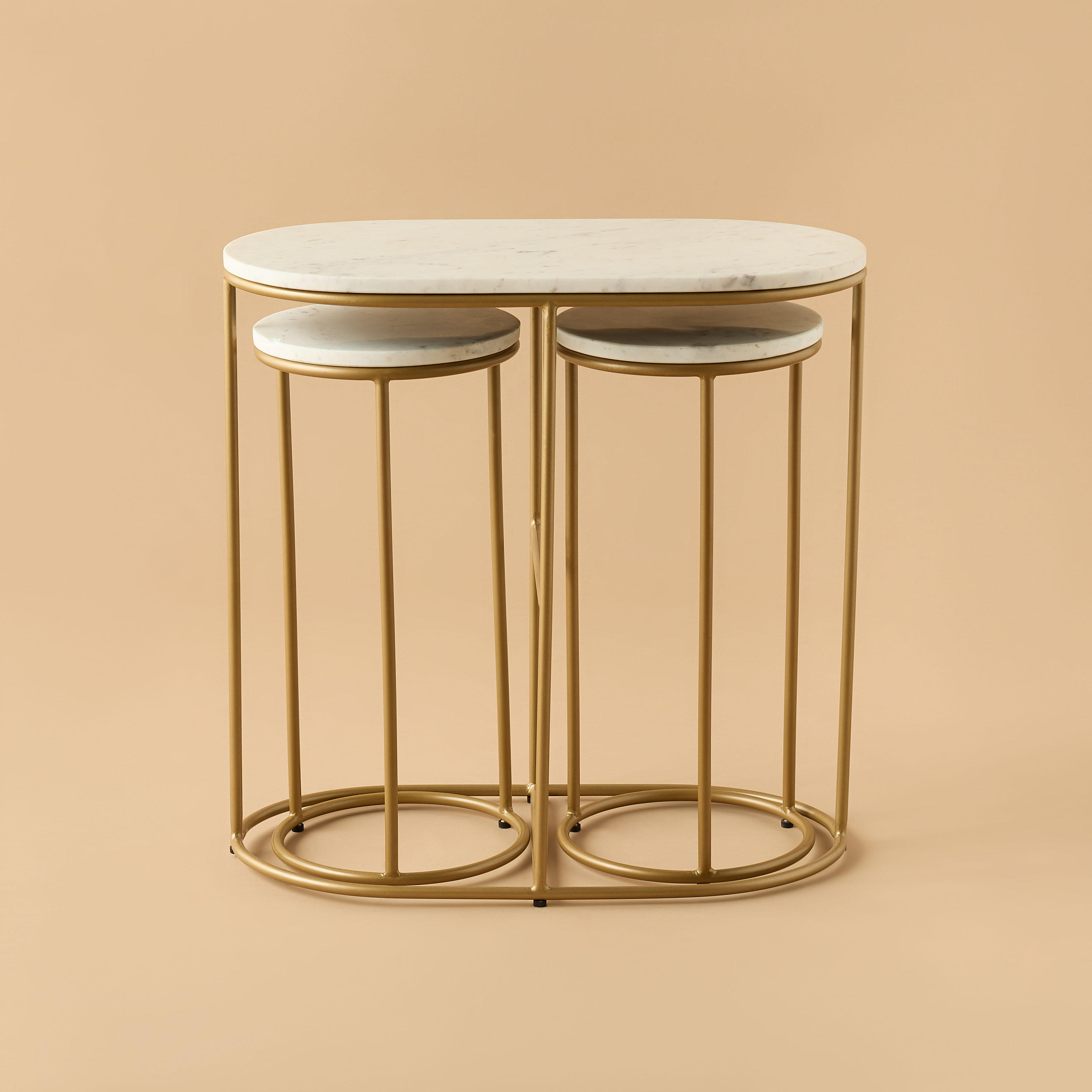 طقم طاولات جانبية وكونسول رخام ثلاث قطع-furniture-livingroom-sideandendtables-image-3