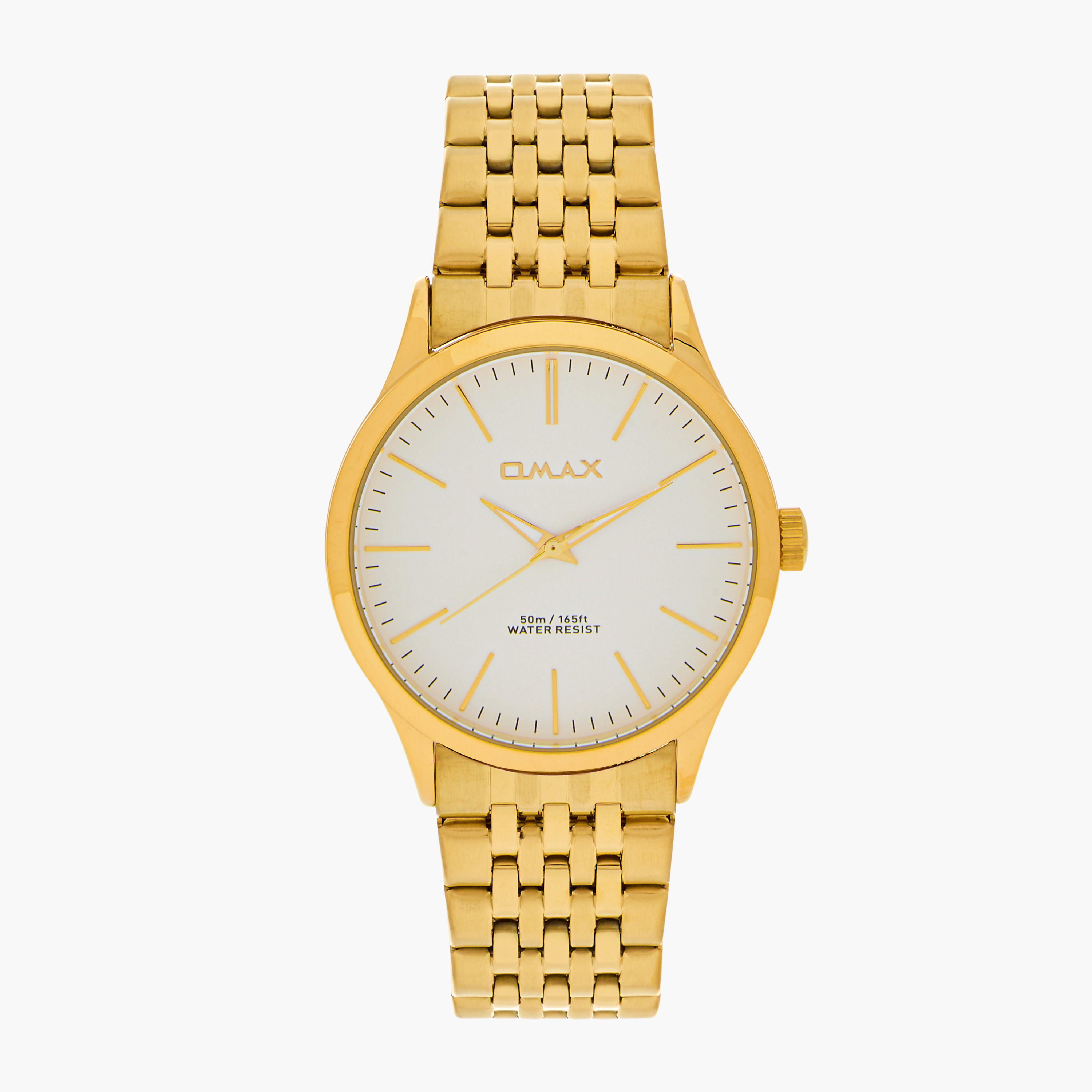 Omax Men's Gold Analog Wrist Watch 00ACB101Q008-men-watchesandjewellery-watches-image-1