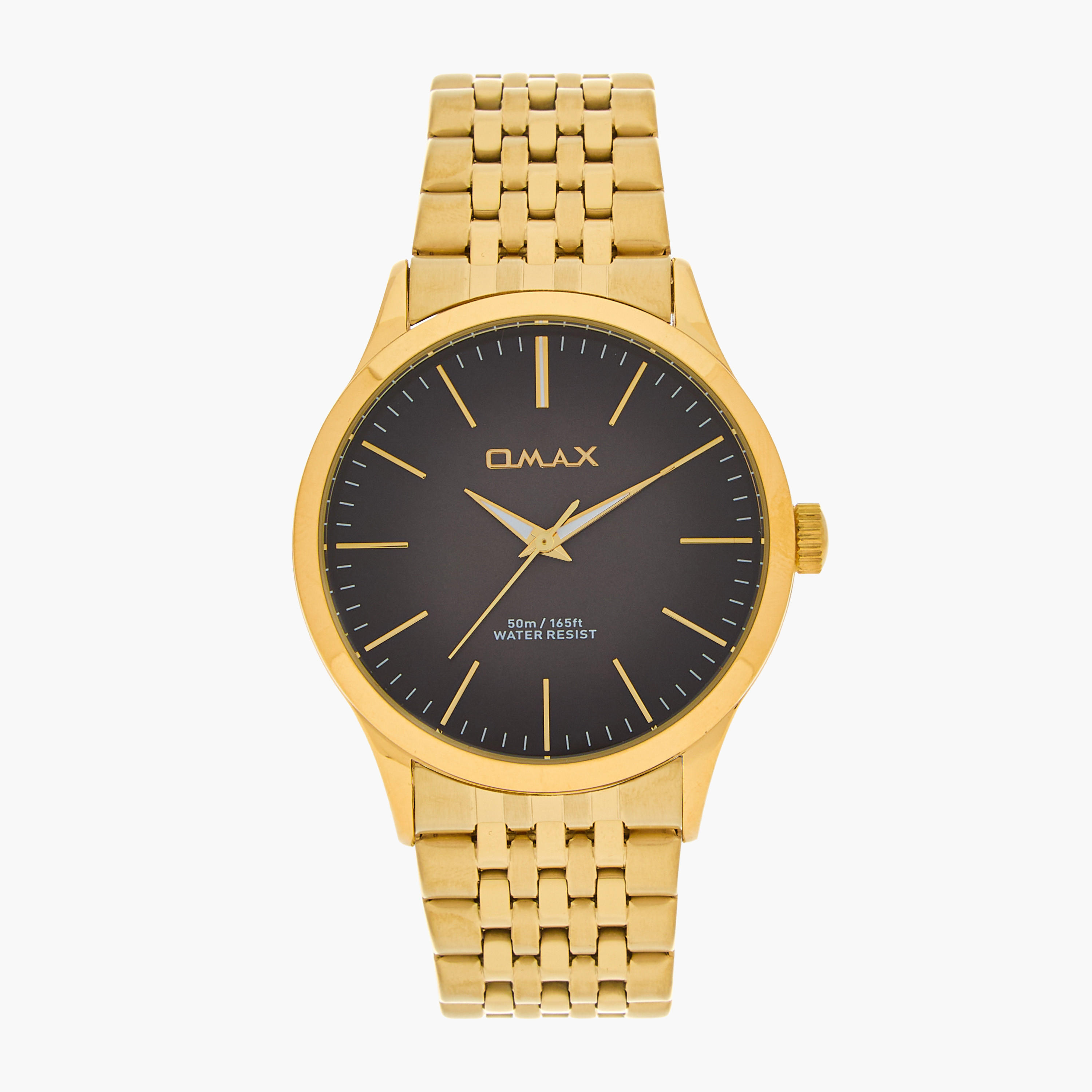 ساعة يد تناظرية ذهبية للرجال من أوماكس 00ACB101Q00J-men-watchesandjewellery-watches-image-1