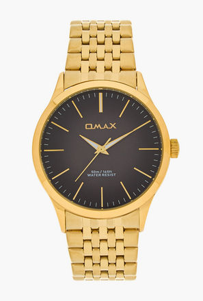 ساعة يد تناظرية ذهبية للرجال من أوماكس 00ACB101Q00J-men-watchesandjewellery-watches-image-1